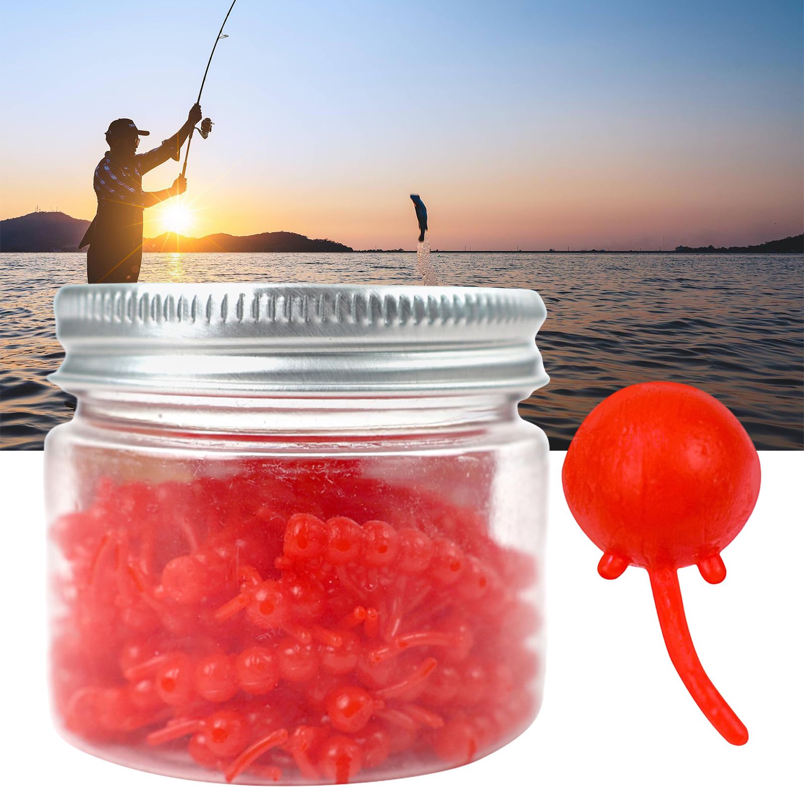 Dynamic Teasing Fishing Soft Beads Swing Tail Buoyancy High Elastics Artificial Floating Lures Beads Easily to Use