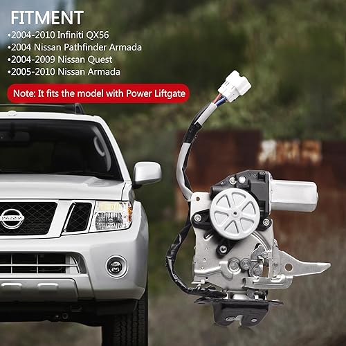 Miniatura 2 de Predep Actuador de pestillo de puerta elevadora compatible con Nissan Quest QX56 2004-10 Armada 2004-15 Infiniti FX35 FX45 2003-08 Pathfinder