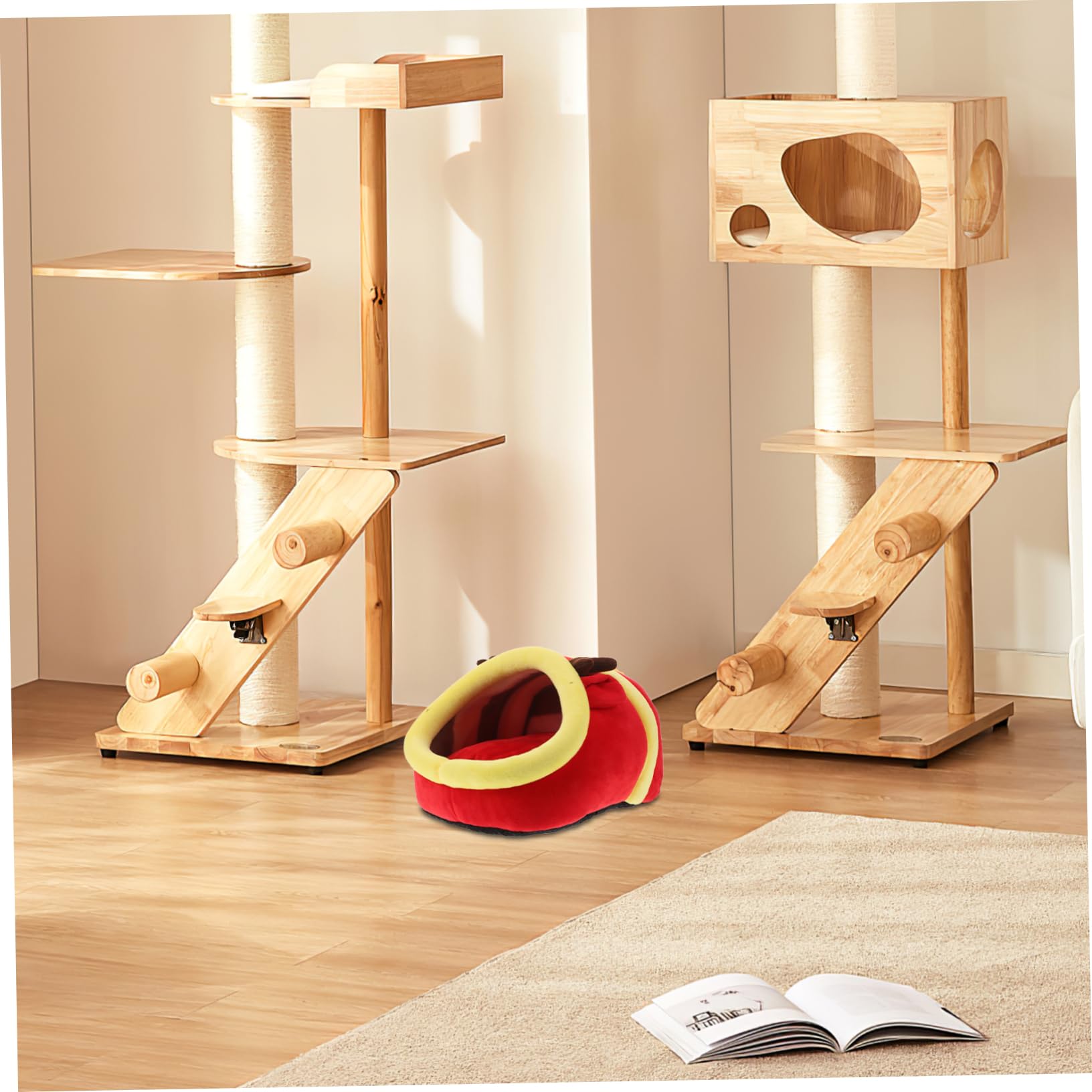 Toyvian pour Hamster et Petits Animaux Lit en Tissu Chaud Maison Confortable pour et Écureuils Nid Lavable et Solide Fournitures pour Animaux de Compagnie