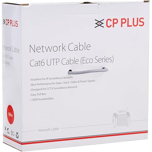 CP PLUS Cat 6 Ethernet Cable 100m