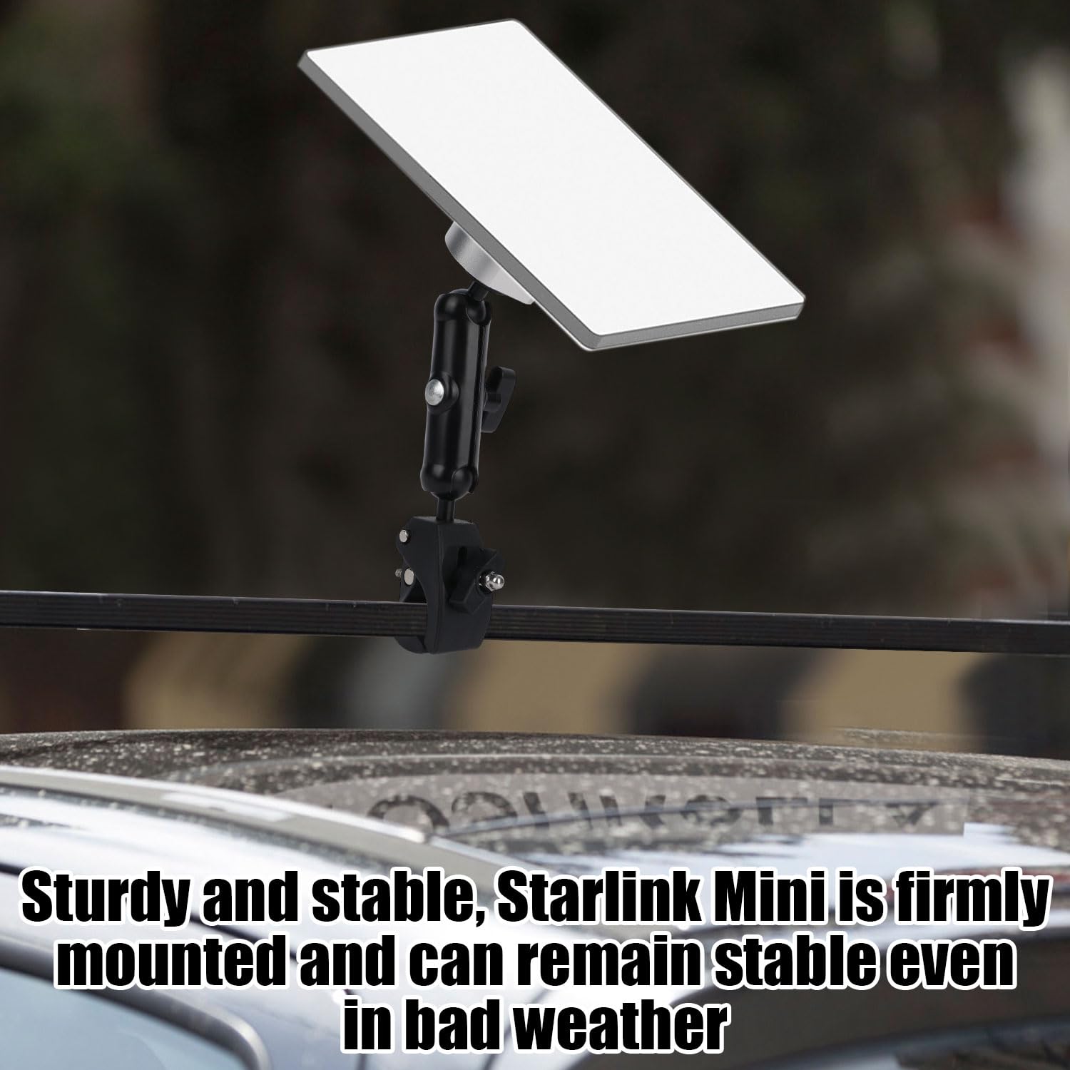 Support de Fixation Compatible avec Starlink Mini 2024, Alliage d'Aluminium Rotatif à 360 Degrés Montage sur Tube avec Adaptateurs pour Camping-Car Barres Toit Balcon Bateau