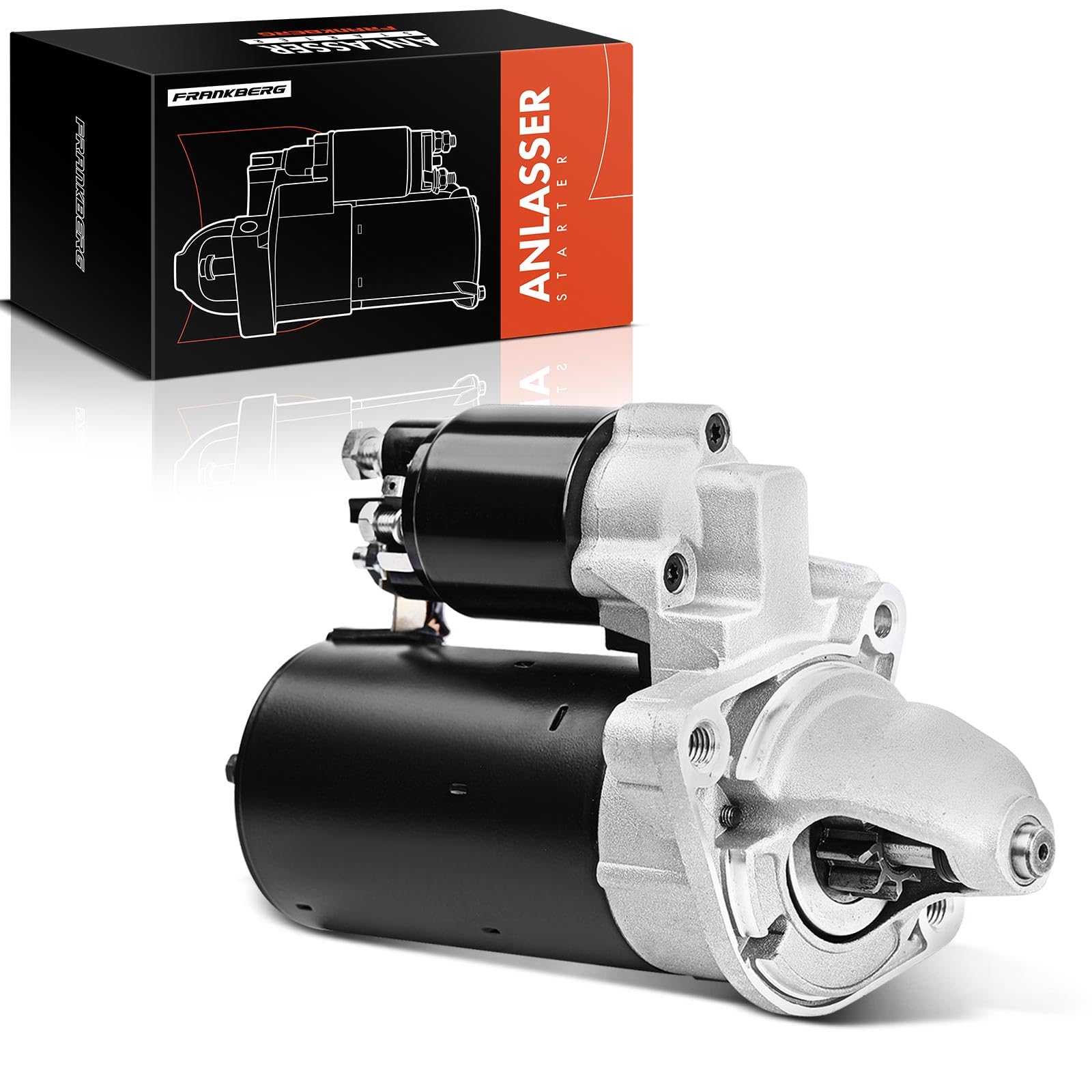 Frankberg Motore di avviamento Auto Benzina 1,4 KW/12 V/9 denti Compatibile con Serie 3 Cabriolet E46 Serie 3 E46 Serie 5 E39 Serie 3 Cabriolet E46 Replace# 17702,111911