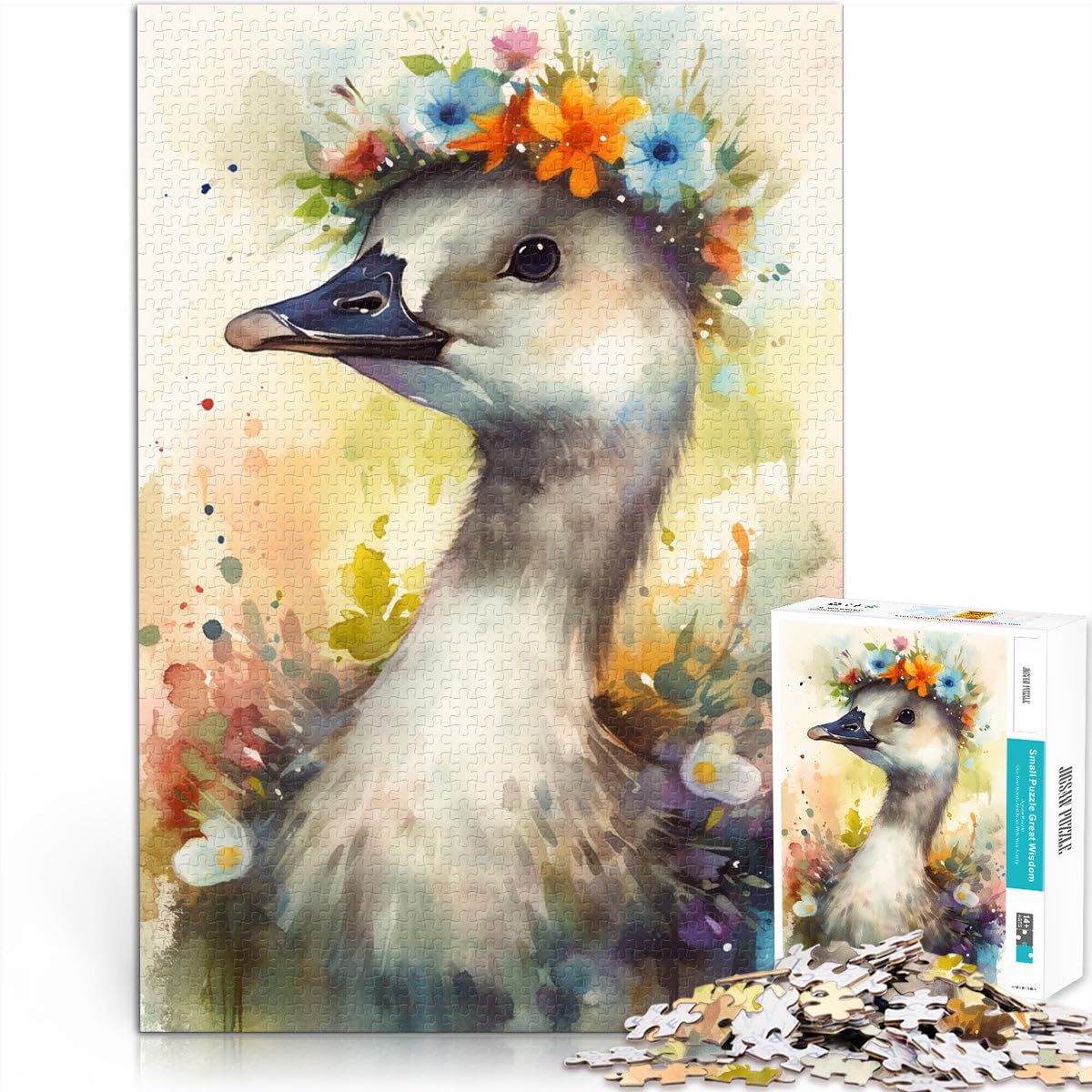 Puzzle pour Adultes 2000 pièces Bébés Canards Jeux éducatifs Décoration de la Maison Puzzle Jeu de défi Unique 27,56 po x 39,37 po pour Adolescent 14+