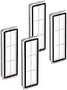 HEPA Filter Compatible With Dreame L10s Ultra, Pro, S10, Z10 Pro, B101CN, 1C, W10, X10, Plus, D10 Plus - Replacement Filter for Xiaomi Pack of 4