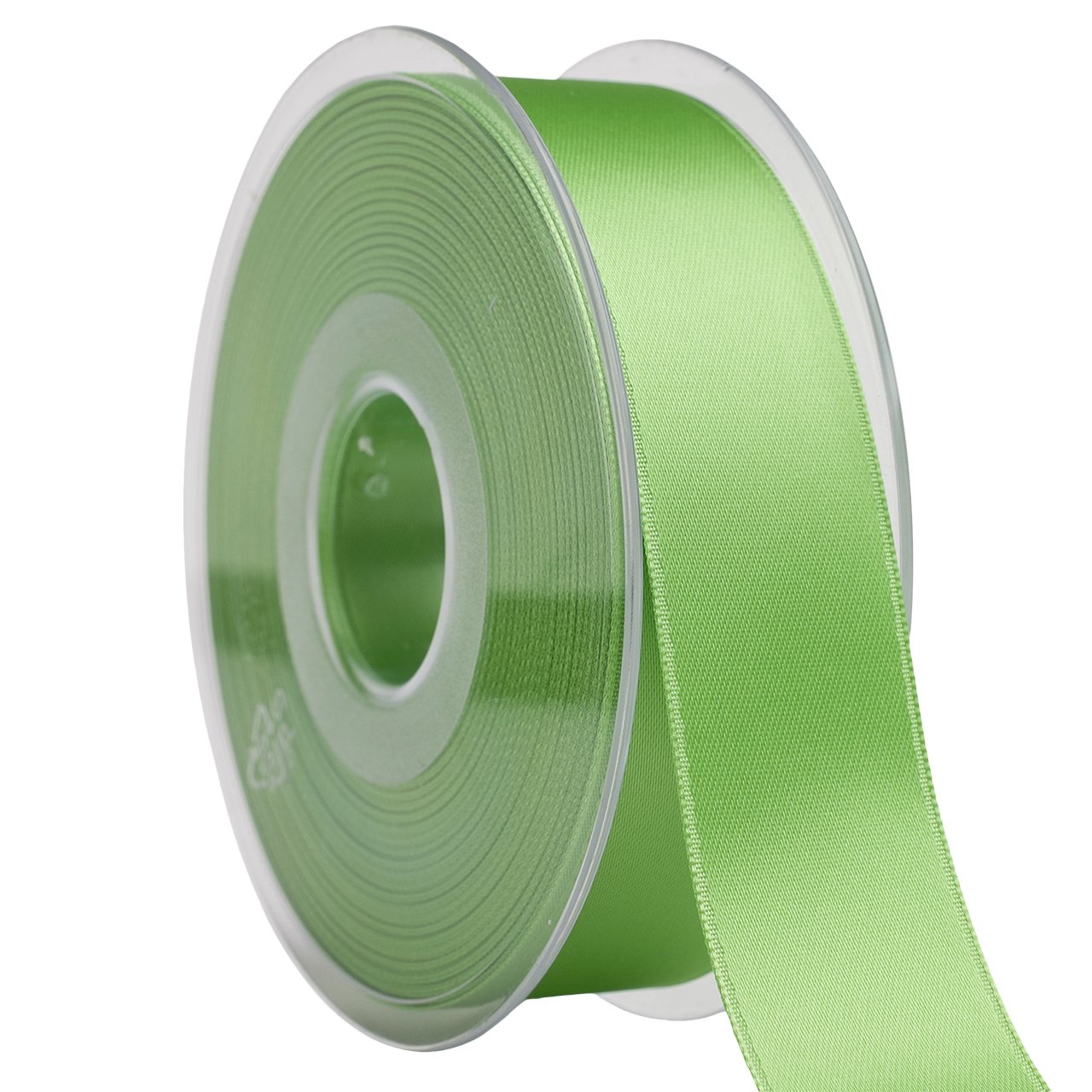 Ruban de satin mercerie suisse citron vert 2,5cm loisirs créatifs