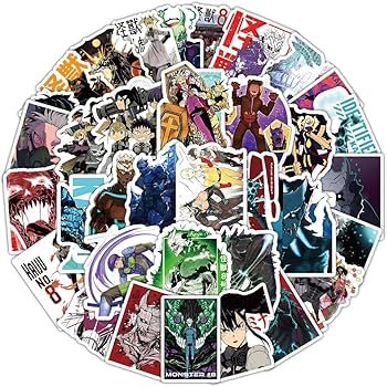 Amazon.co.jp: アニメステッカー 怪獣8号 ステッカー 53枚セット 防水 Amazon.co.jp: アニメステッカー 怪獣8号 ステッカー 53枚セット 防水