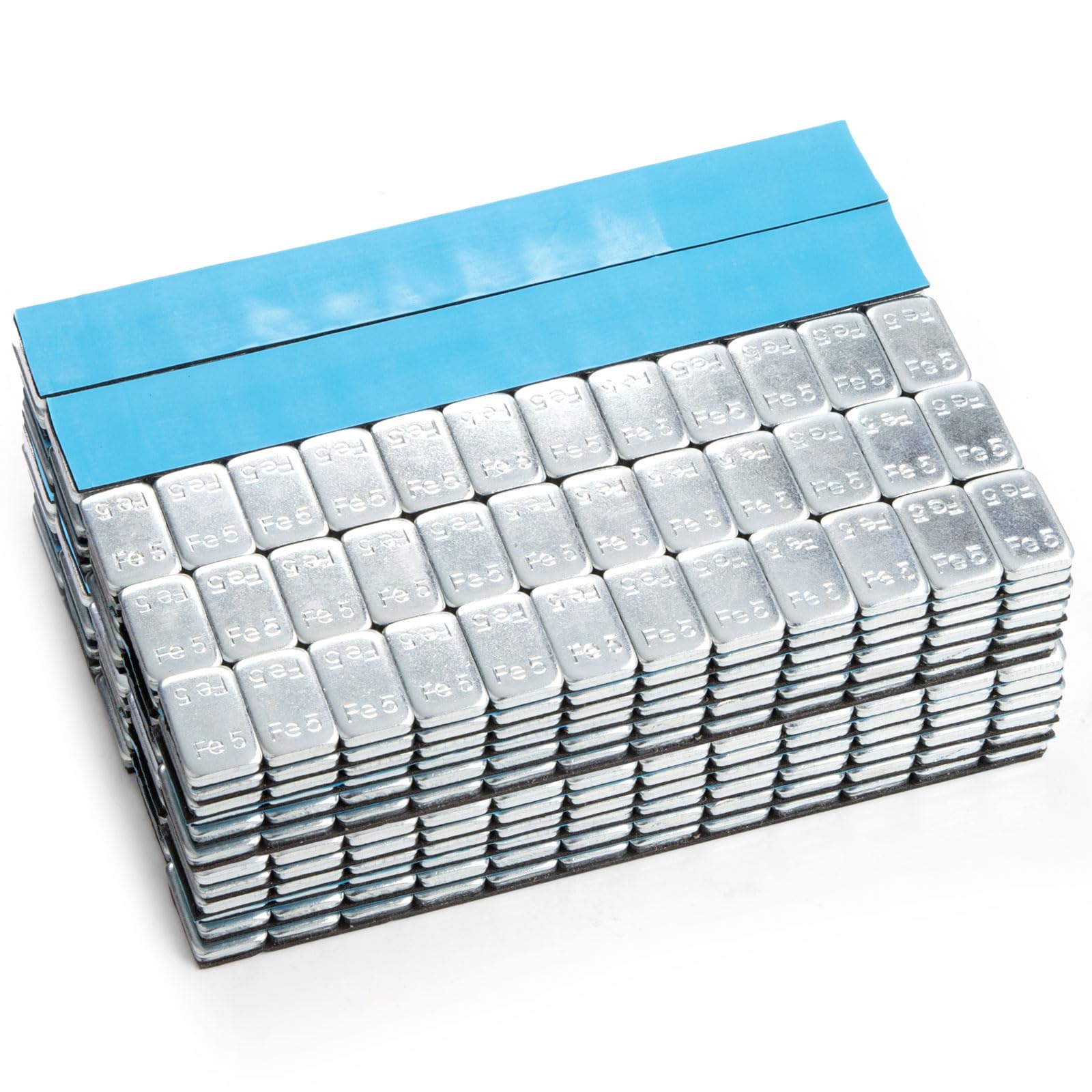 Pesi per Ruote 50 Barre Autoadesive 12 * 5g Zincate Rivestite in Plastica