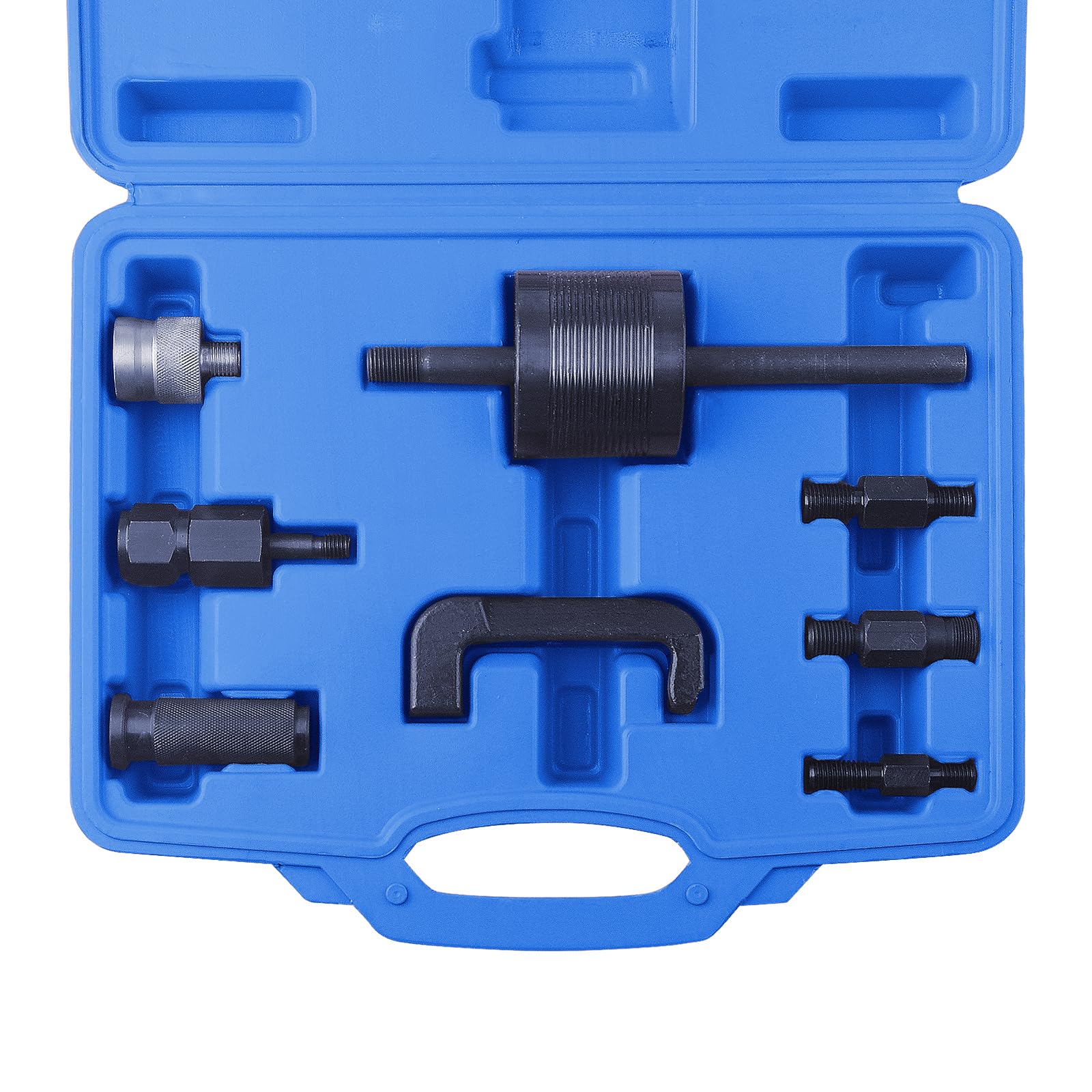 DAYUAN Juego de 8 extractores diésel, kit de extractor de inyectores, kit de extractor de inyectores de riel común, juego de extractores diésel con caja de almacenamiento