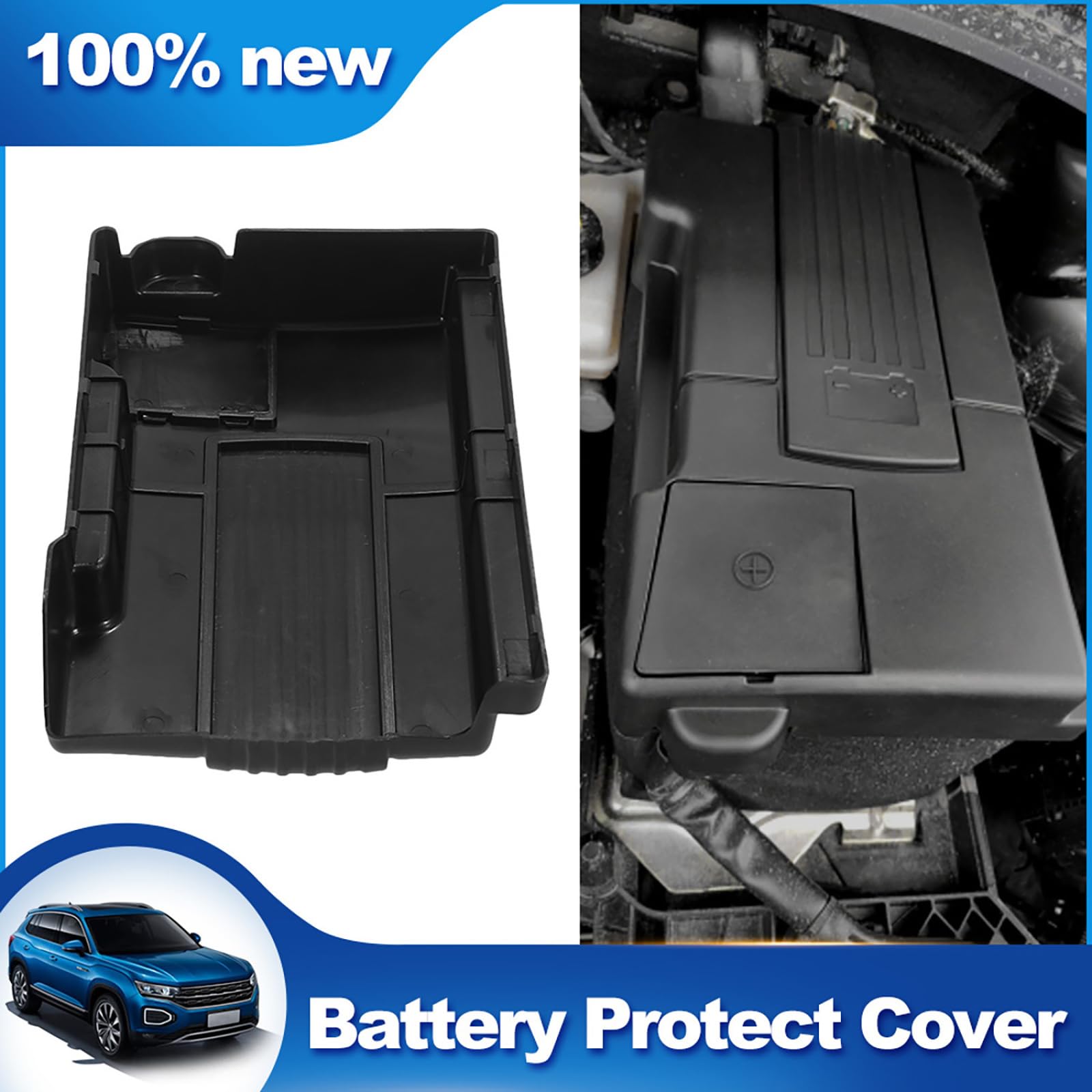 Sibomtex Couvercle de batterie de voiture étanche pour Skoda Kodiaq VW Tiguan 2016-2018