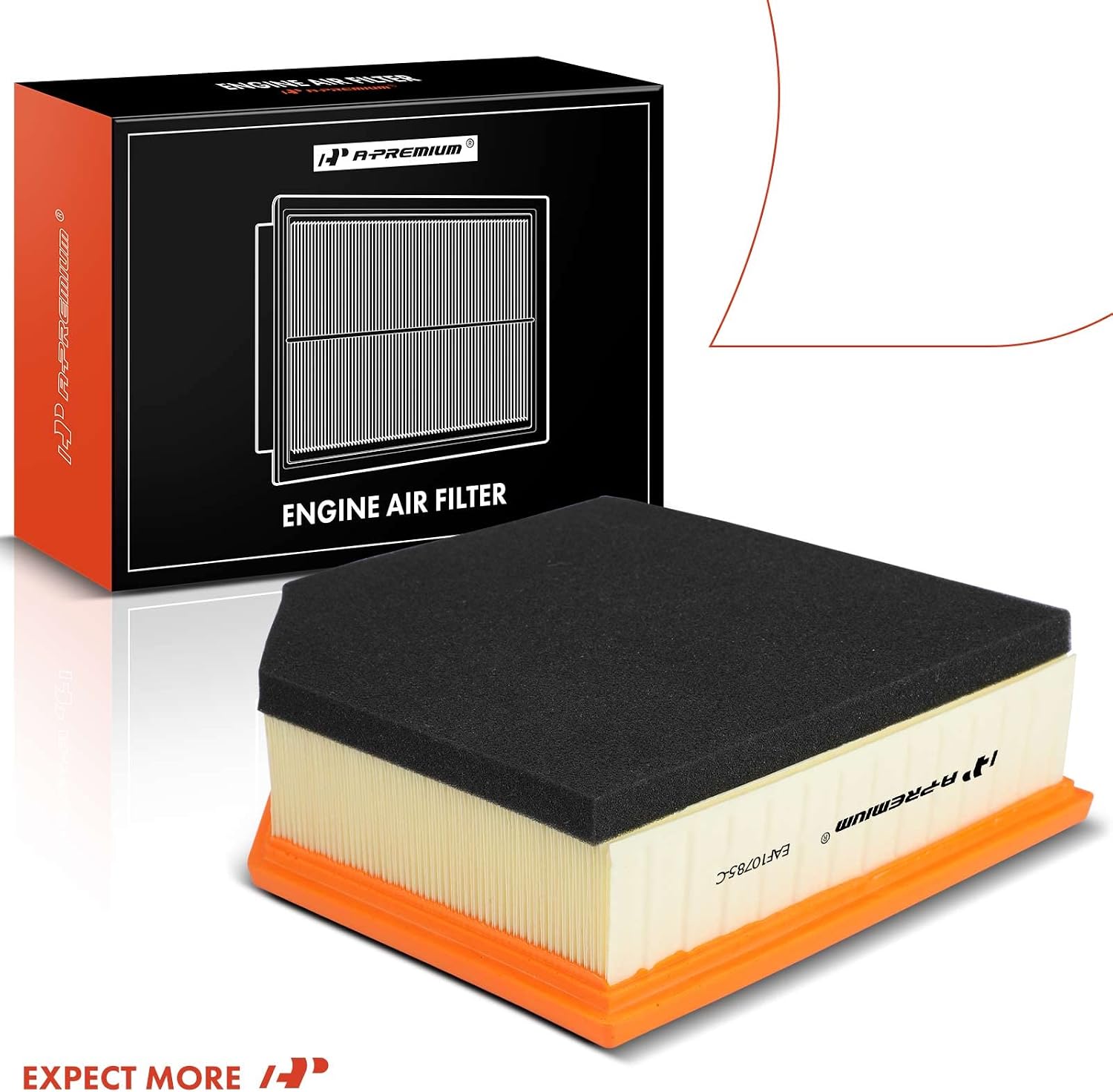 A-Premium 2-PC Engine Air Filter Compatible with Volvo XC90 2007-2014 L6 3.2L, Replace# 30680293