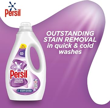 Persil Colour Laundry Washing Liquid Detergent keeps colours bright outstanding stain removal in quick & cold washes 1.431 L (53 washes) (Pack of 3)