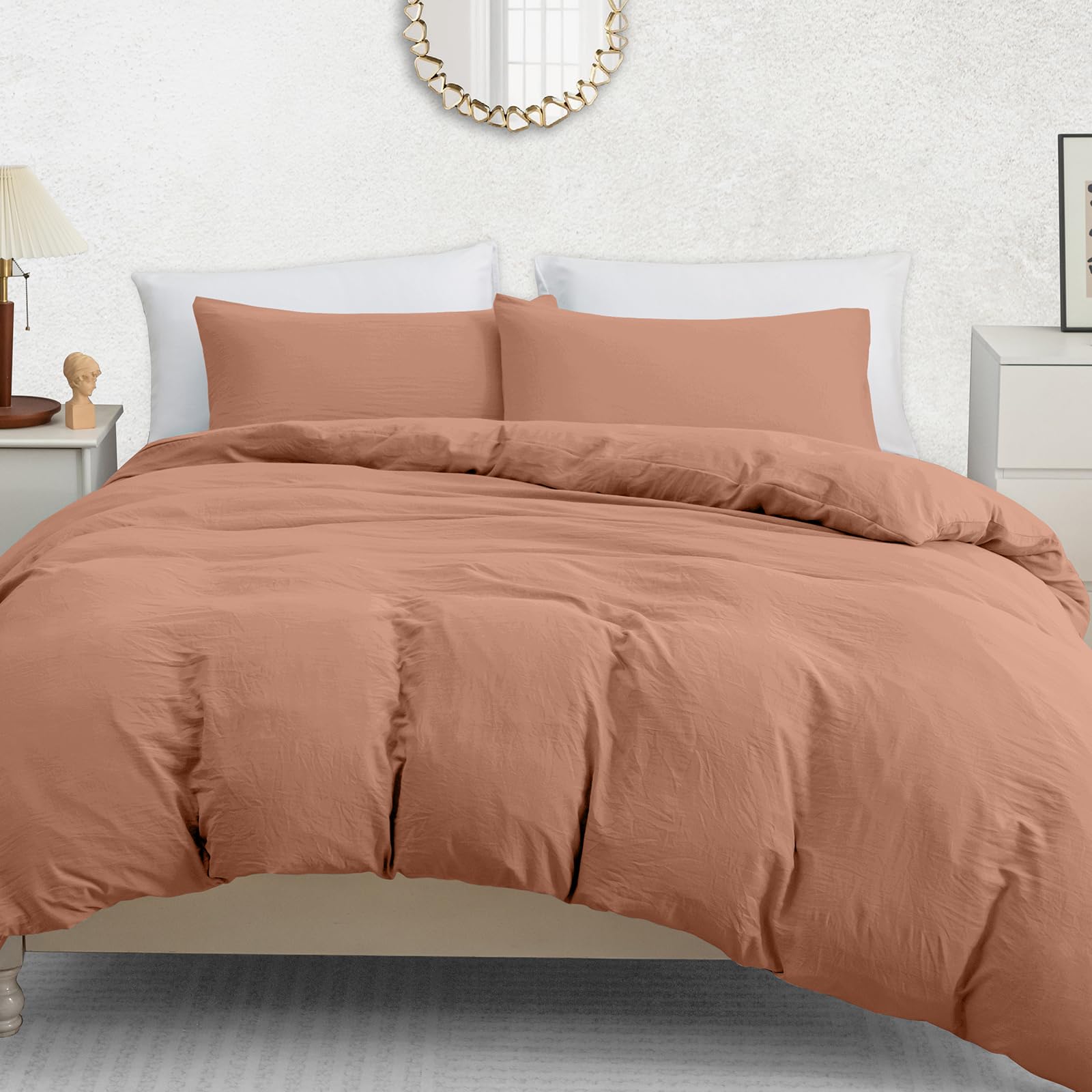 Pamposh Single Duvet Cover Set Pack of 2 - Pre-Washed Microfibre Bedding Set for Added Softness & Comfort - Lightweight Premium Quilt Cover Set Pack of 2 for All Seasons With Zipper Closure