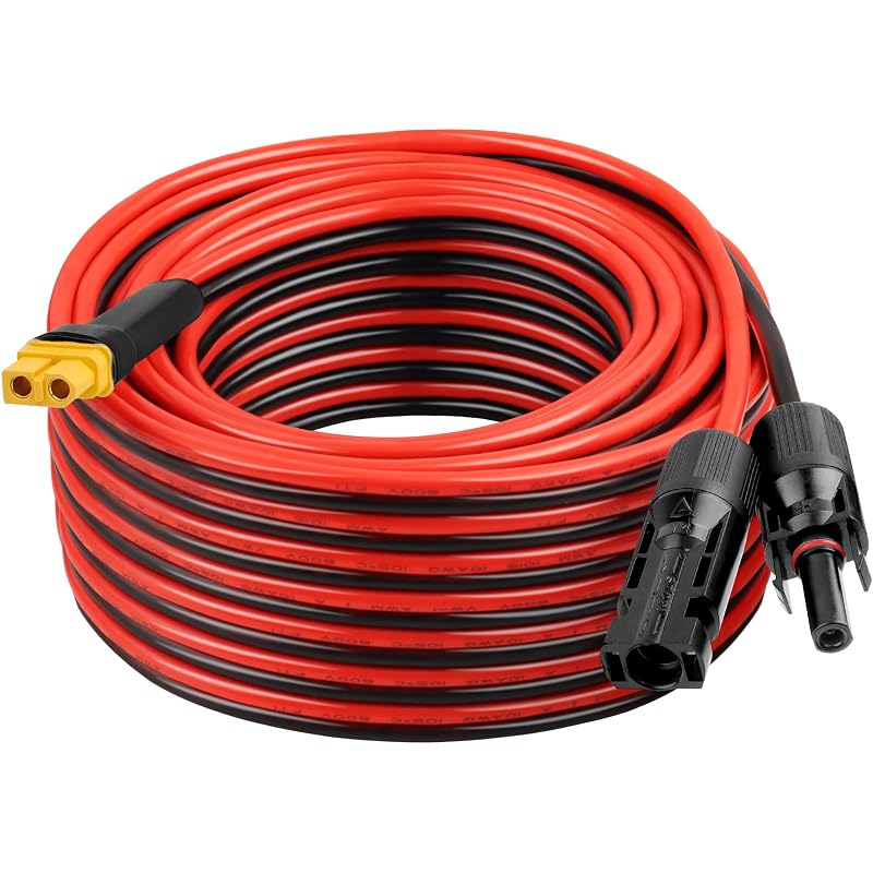 Cabo de Extensão para Painel Solar com Conector XT60 Fêmea, 10 AWG, 600 V, 12,2 m XRDS -RF