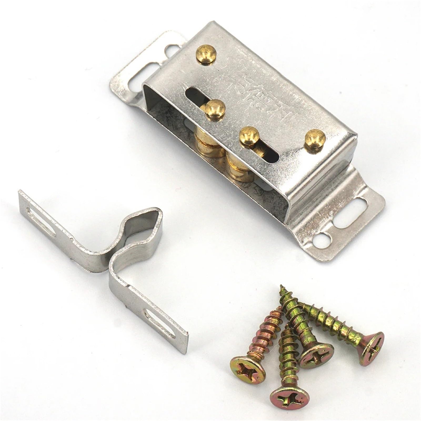 Pswbkvdblp 5 Sets Small Size Stainless Steel Door Catch Stopper Cabinet Closer Lock Hardware 1/2/5/10Pcs