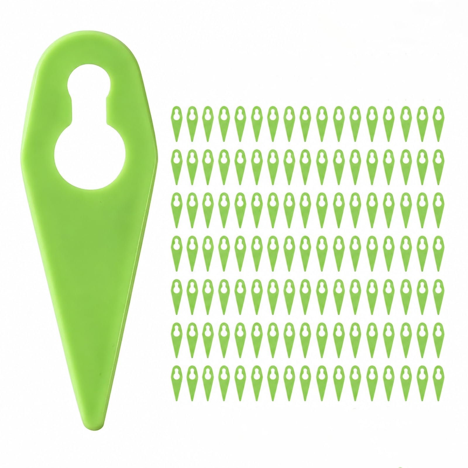 GLDFYYDS 120 Pcs Plastic Lawn Mower Blades – Replacement Plastic Blades for Gtech GT3.0, GT4.0, GT50, ST01, ST02, ST04, ST05, ST20 Lawn Mower and Hedge Trimmer (Green)