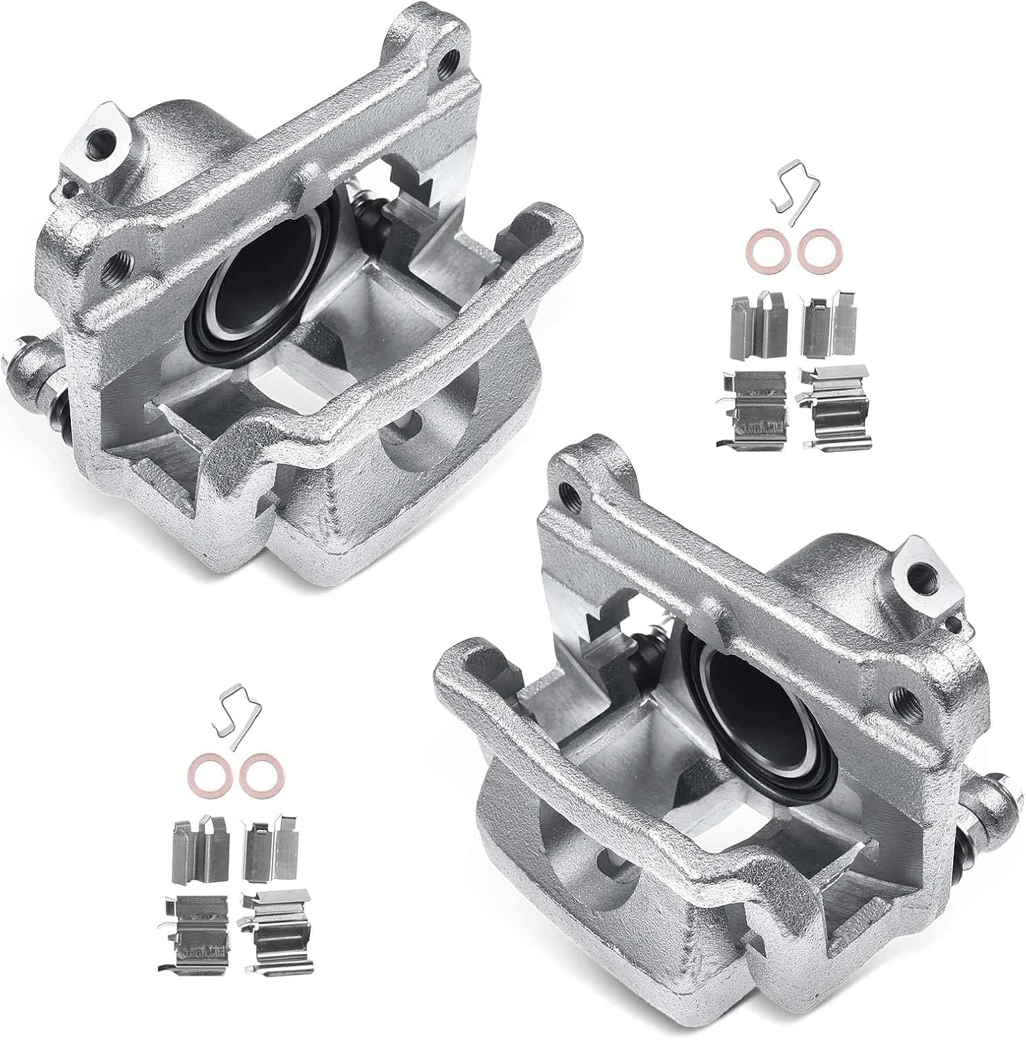 A-Premium Disc Brake Caliper Assembly with Bracket Compatible with Select Mazda Models - MX-5, MX-5 Miata 2006-2015, L4 2.0L - Front Driver and Passenger Side, 2-PC Set