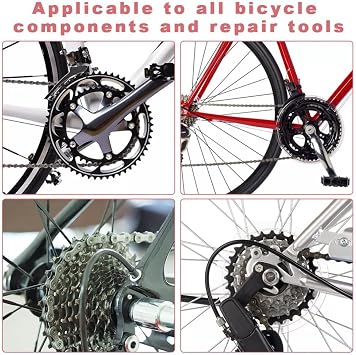 MTB Hydraulic Disc Brakes Set, Left Front 800mm Right Rear 1450mm Hydraulic Brake Set, Aluminum Alloy Hydraulic Disc Bike Brake Kit, 4-Piston Bicycle Brakes Oil Pressure Disc Brake Set Blue