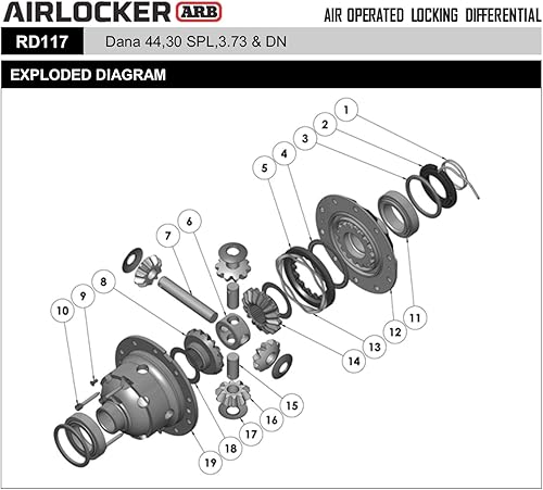 Miniatura 3 de ARB Diferencial de bloqueo de aire RD117