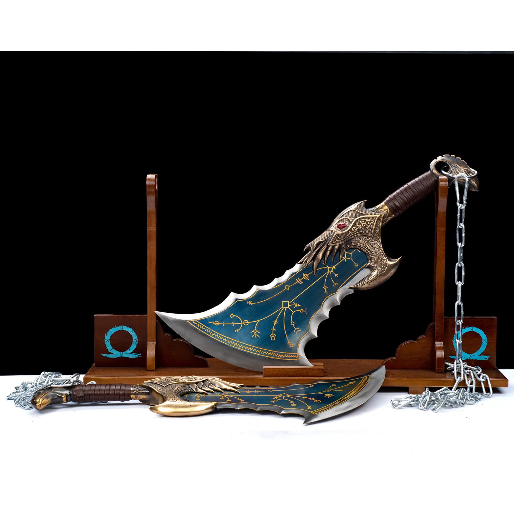 Lames Du Chaos God Of War En Mousse - Épées Kratos Avec Chaîne, 44,5 Cm, Parfait Pour Cosplay & Collection