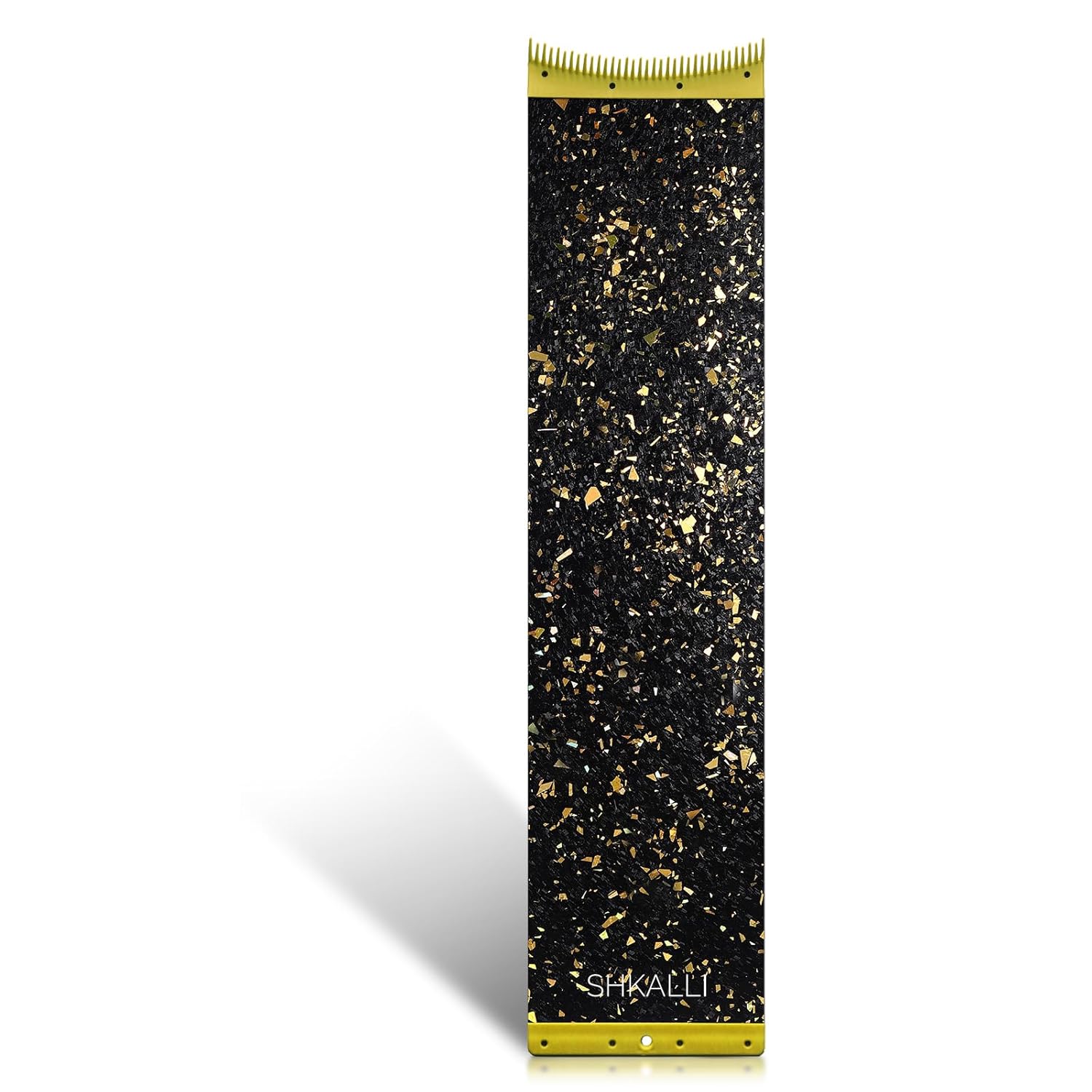 Carbon Fiber Balayage Board with Comb Teeth, Ultra-Thin & Lightweight Highlighting Tool for Hair Coloring, Balayage & Ombre Styling (Glitter Gold) (Size XL_130555)