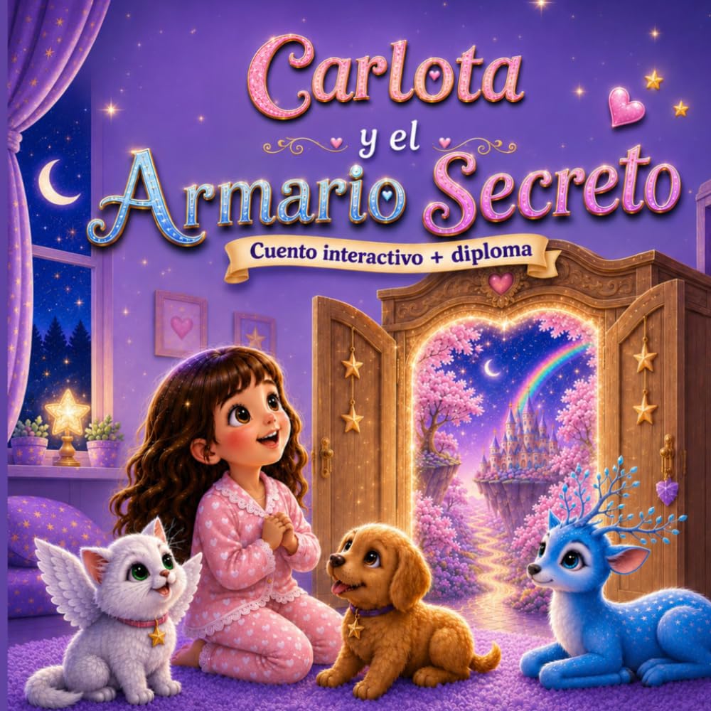 Carlota y el Armario Secreto: Un cuento infantil ilustrado sobre la valentía, la magia de la imaginación y cómo superar el miedo a la oscuridad ... a 6 años) (Las Aventuras Mágicas de Carlota)