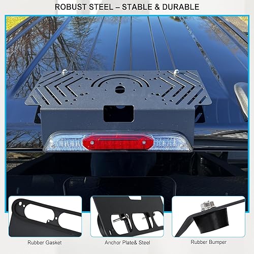 Miniatura 3 de TOPOWN Soporte de cabina de barra de luz sin taladro de metal para Ford F-150 (2015+) para Ford F-250-F-550 (2017+), barra de luz sin taladro,