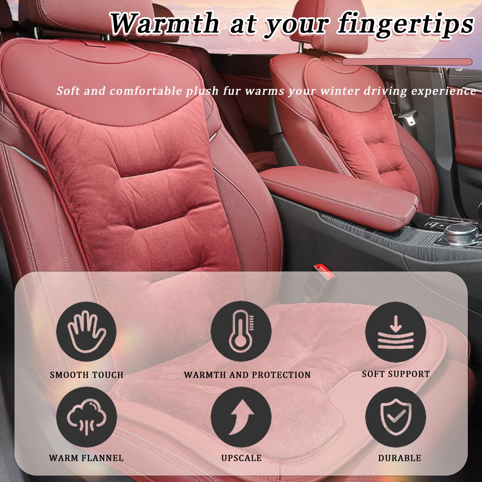 Cuscino Sedile Auto per Toyota BB 20 Series Harrier 60 Series Harrier 80 Series, Traspirante Antiscivolo Seduta Protezione Sedile Anteriore Comfort Cuscino Coprisedili Posteriori Auto,B