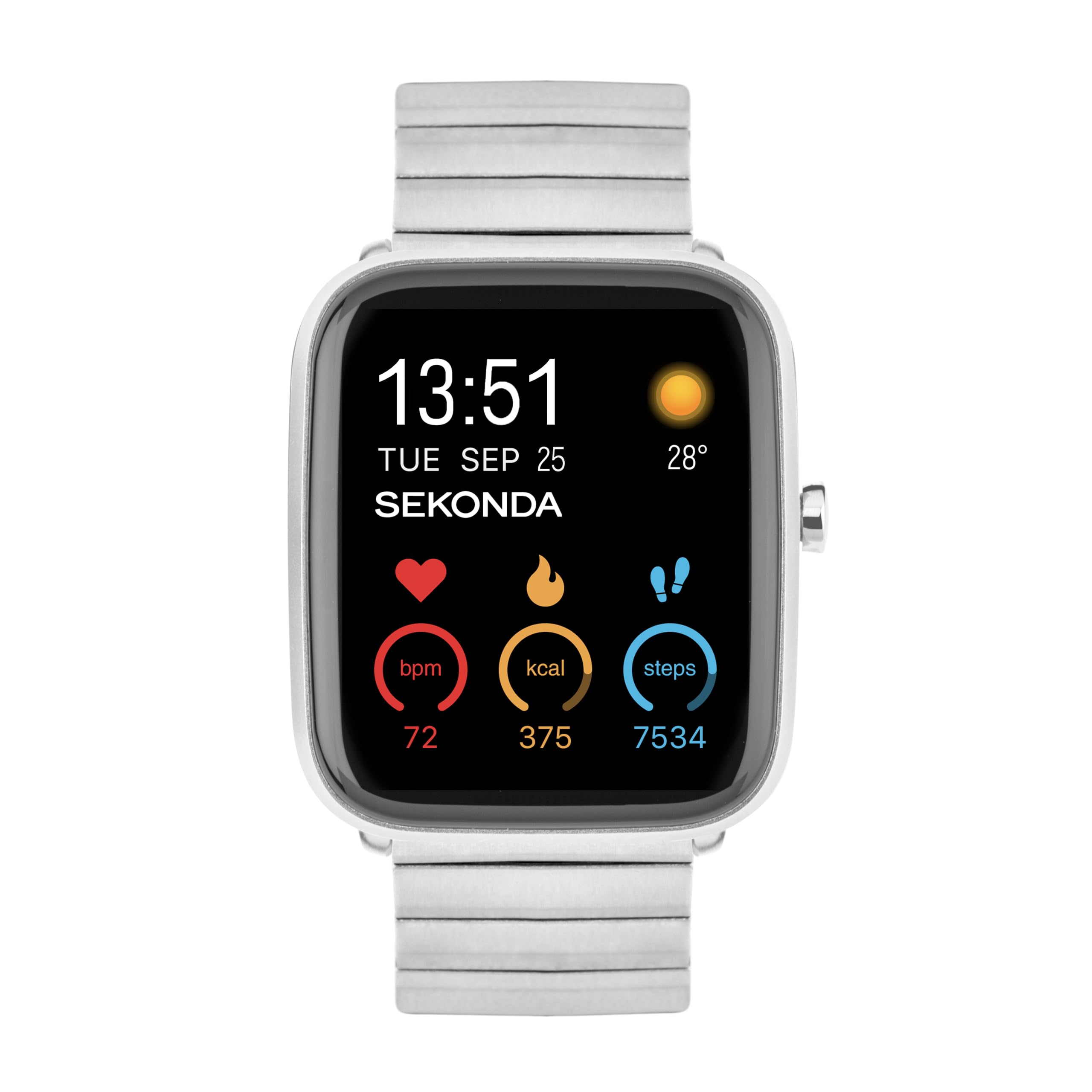 Sekonda Motion Plus Smart Watch 36mm with Stainless Steel Strap