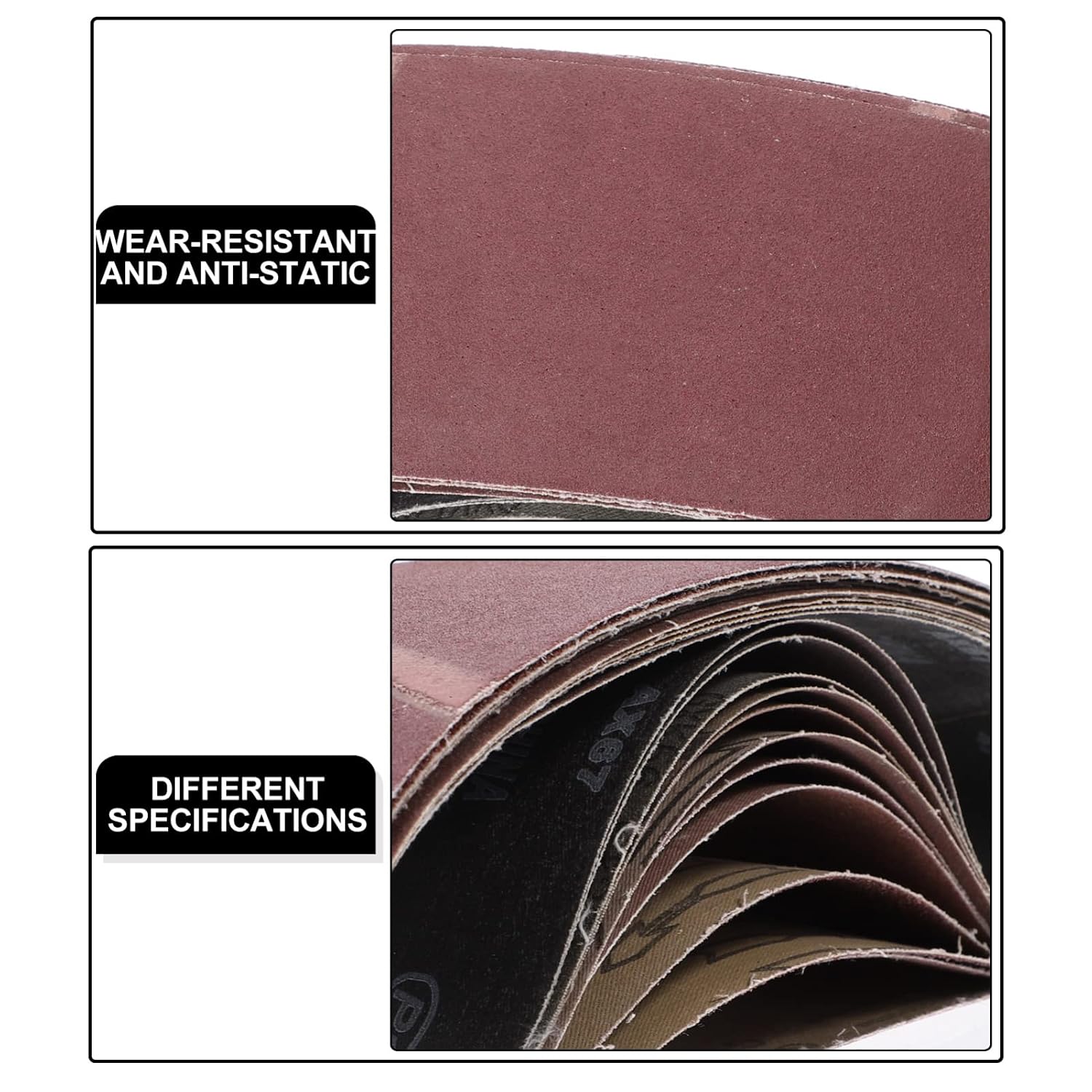 12pcs Sanding Belts 320 Grit Assortment 180 240 80 120 150