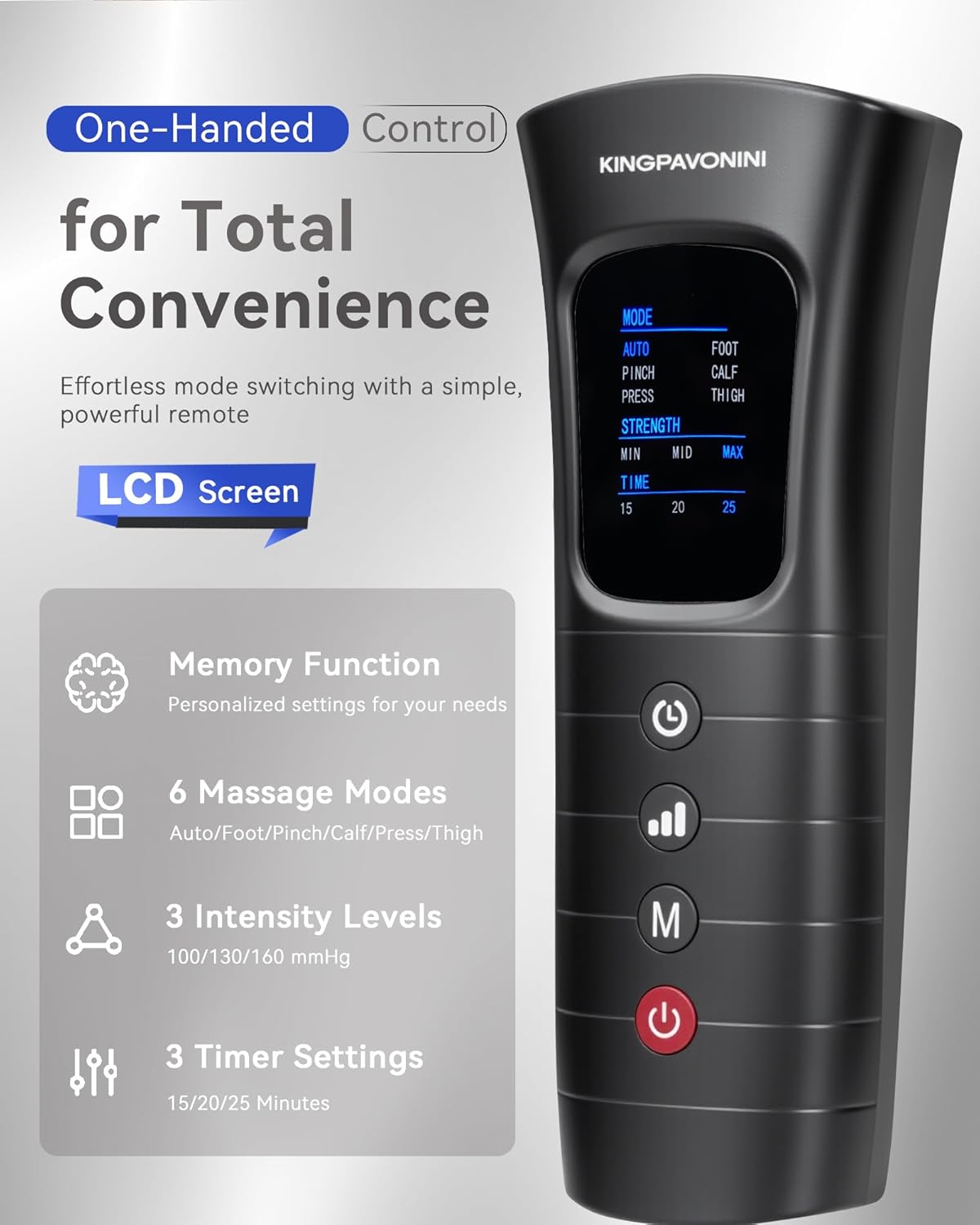 KingPavonini Leg Compression Massager for Circulation, Professional Air Compression Boots, Sequential Full Leg Massager for Circulation and Pain Relief FSA, Recovery Boots for Athletes Men Women