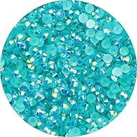 Vista 9 de 1500 diamantes de imitación de resina de 0.197 pulgadas (0.197 in), redondos, con parte trasera plana, diamantes de imitación de resina