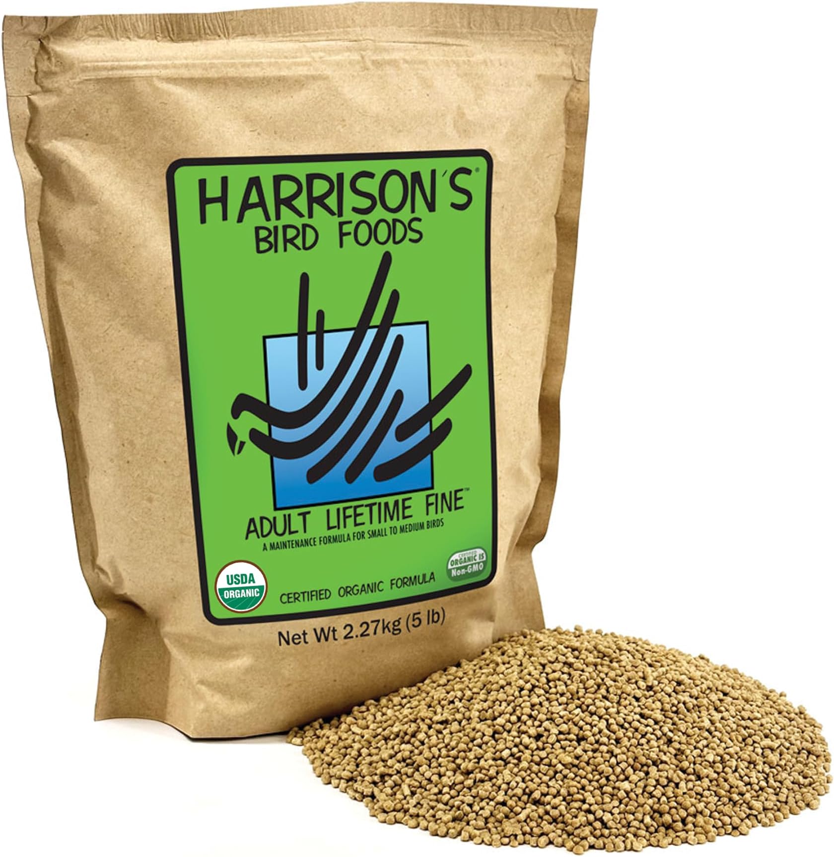 Harrison's Adult Lifetime Fine Bird Food - 5LB