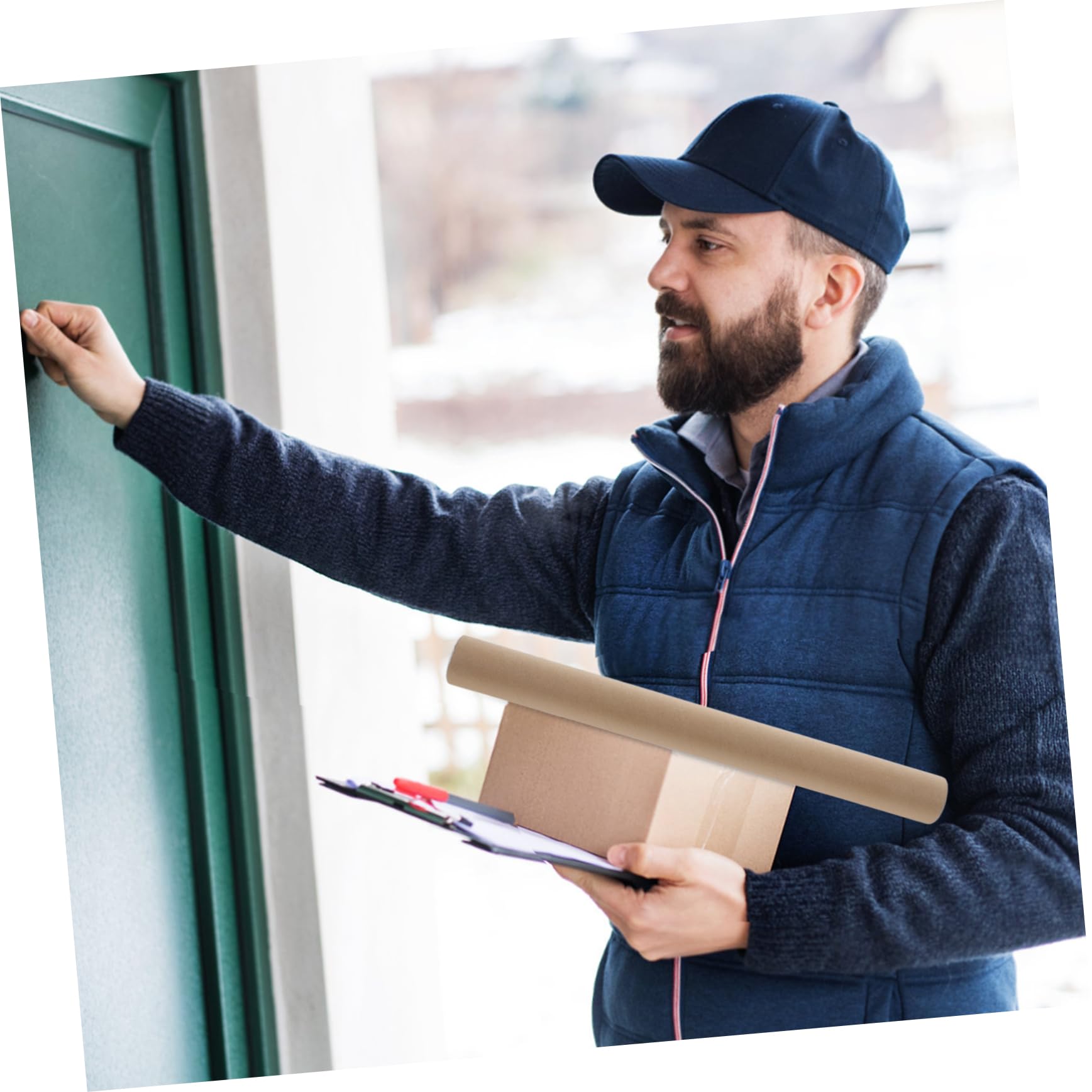 Gatuida 6 Tubos de Cartón Kraft Contenedor de Almacenamiento Multifuncional para Carteles y Obras de Arte Color Caqui Protección de Artículos Adecuado para Mudanzas y Uso Comercial