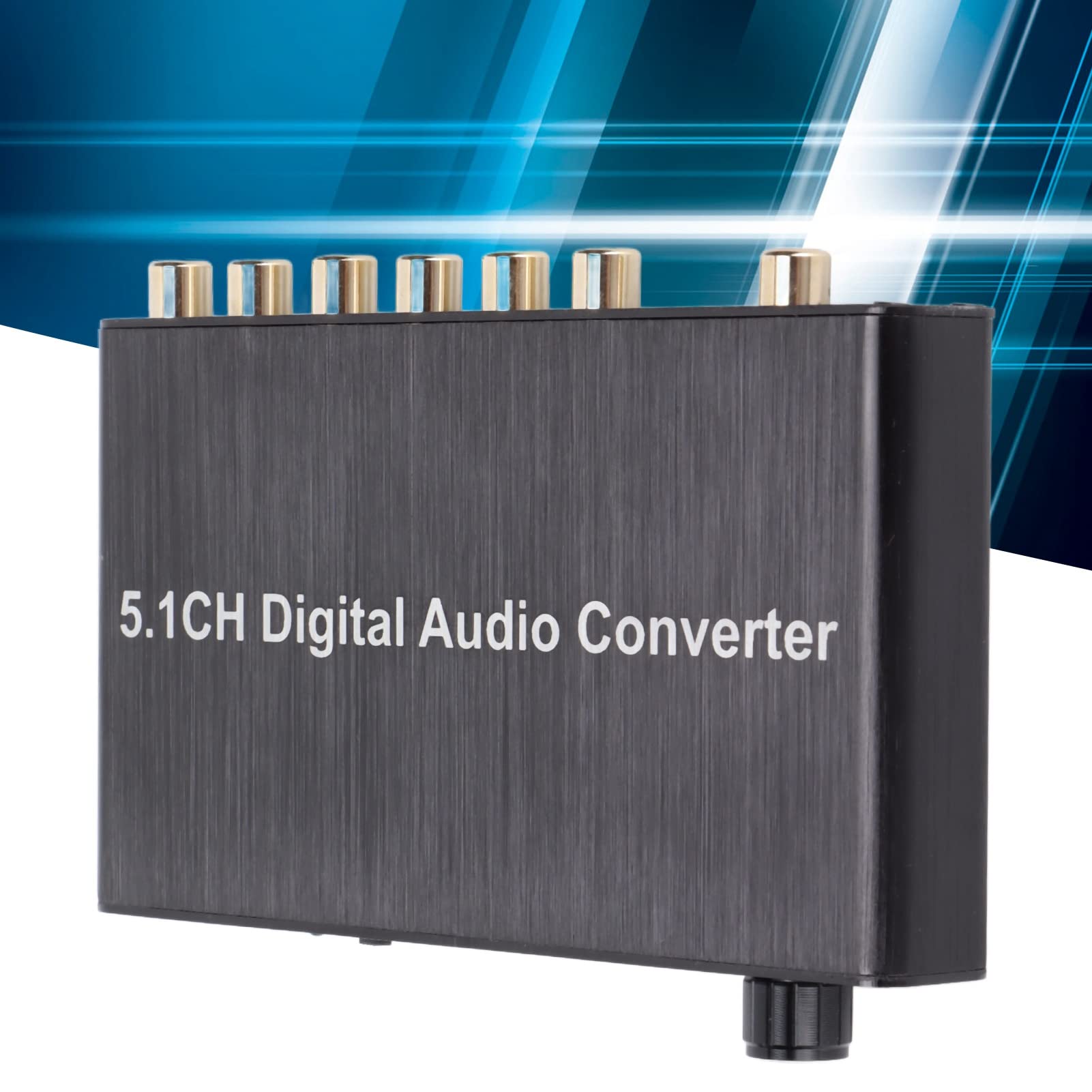 Decodificatore convertitore 192KHz 5.1CH, Cavo ottico digitale per Toslink a , Ottico a jack da 3,5 mm, 2 Convertitore da digitale ad analogico in modalità per per