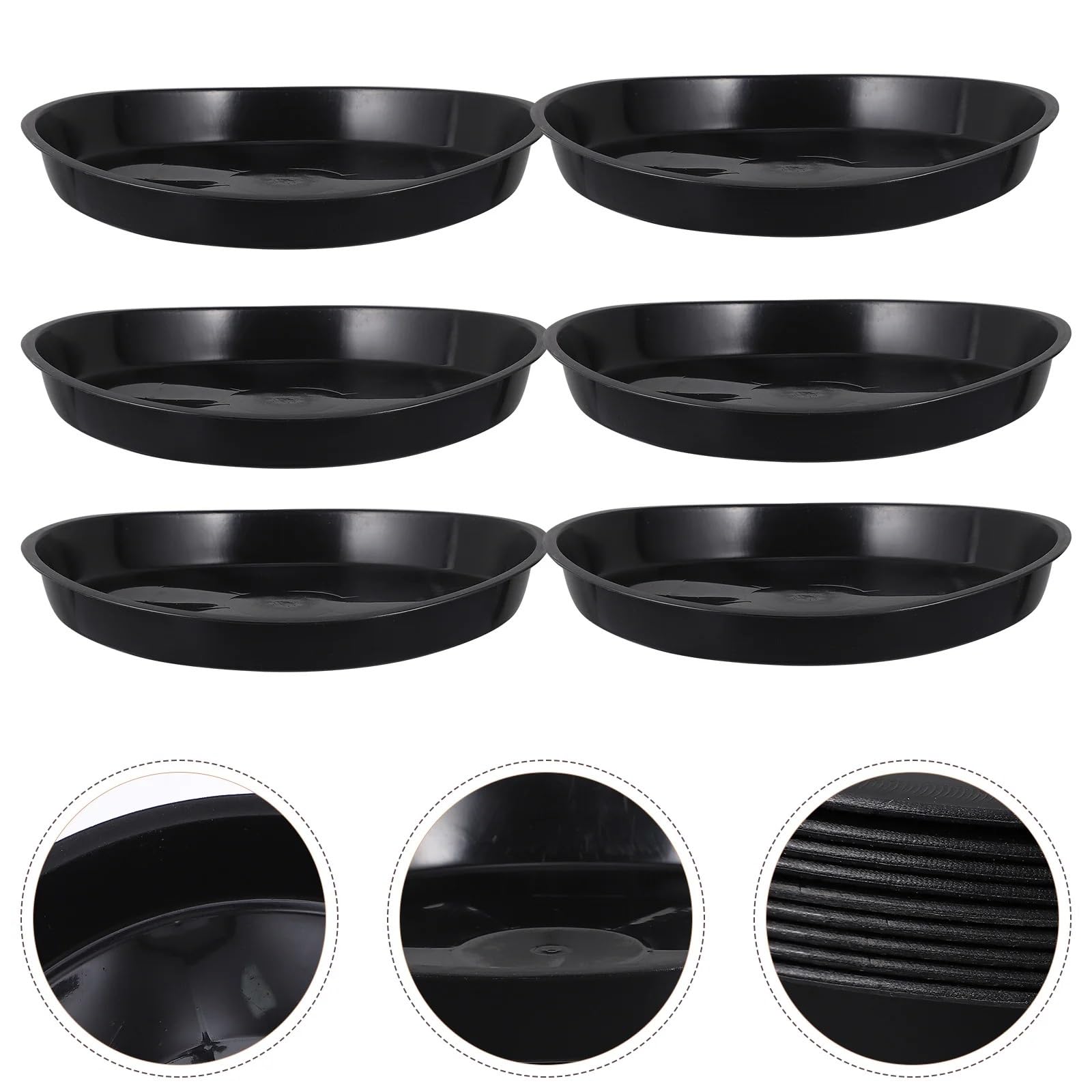 ZHSOAO 10 Pcs Plastic Flowerpot Trays Planter Base Tray For Garden Pot