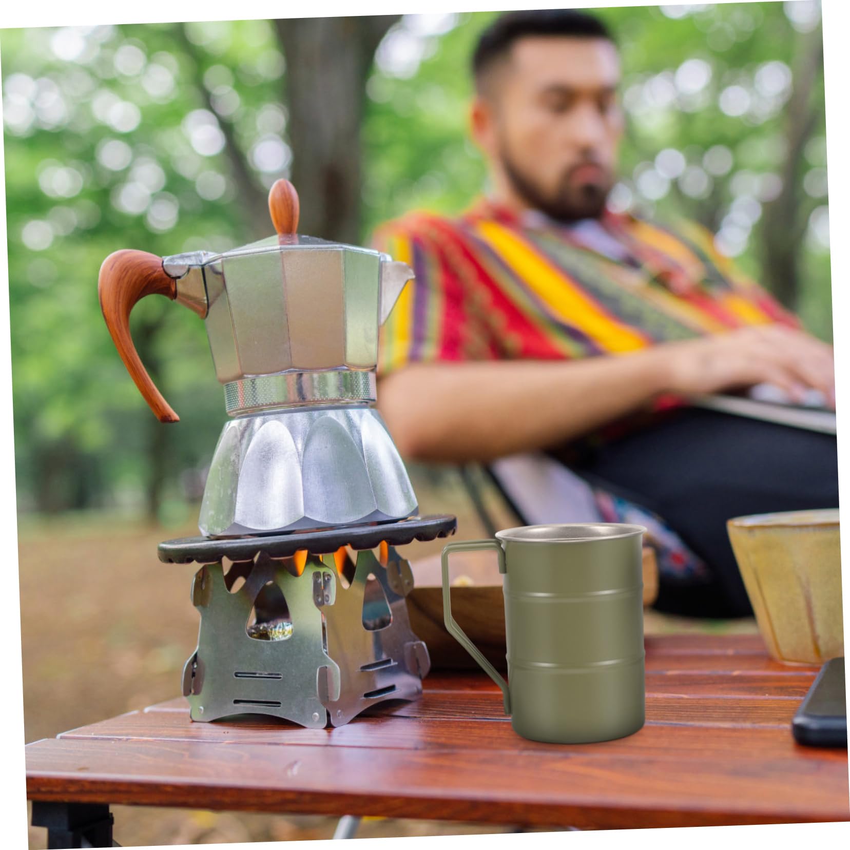 BESTOYARD 4stücke Outdoor Trinkbecher Aus Edelstahl Stilvoller Tragbarer Kaffeebecher Für Camping Picknick Und Reisen Robuster Doppelt Isolierter Becher Für Heiße Und Kalte Getränke