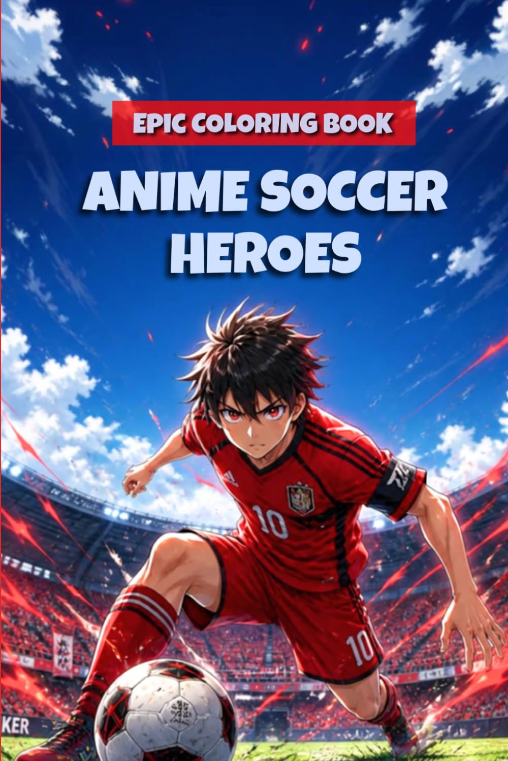 ANIME SOCCER HEROES COLORING BOOK: Epic Anime Soccer Coloring Pages for Kids Ages 8–12