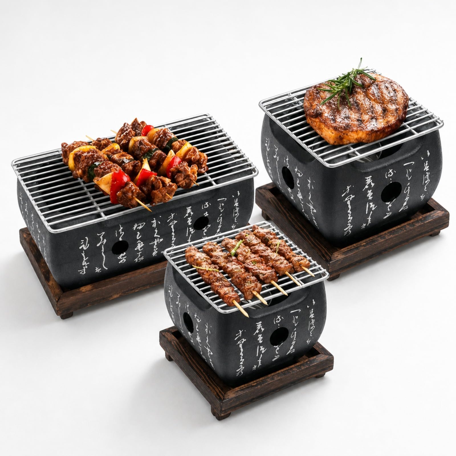 Amazon | GBSL 一人用七輪 練炭コンロ コンパクト炭火焼き 卓上BBQ