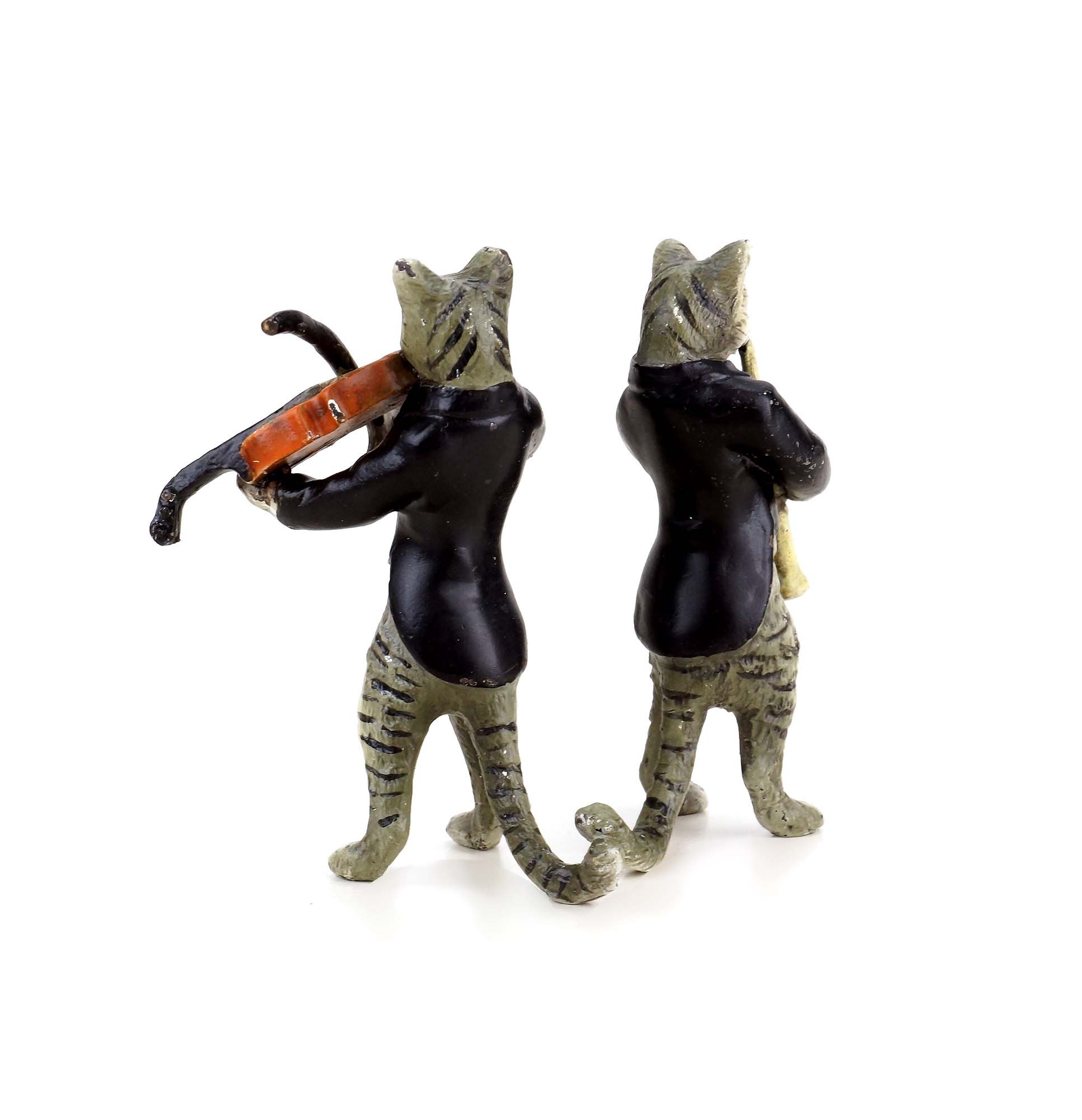 Amazon.co.jp: Kunst & Ambiente - 猫のバンド - ウィーンブロンズ - 6