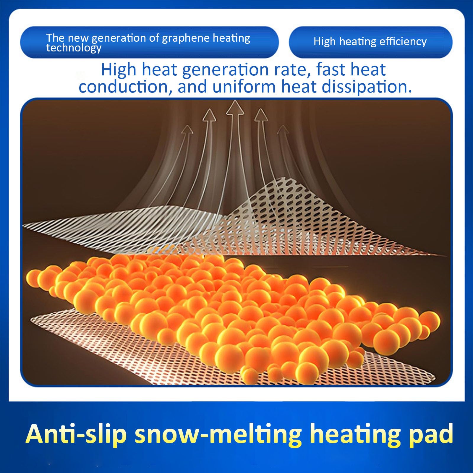 Le tapis chauffant à 60 °C assure une fonte rapide et uniforme de la neige par temps froid contre le glissement du poêle Tapis d ' hiver Tapis filaire Expulseur extérieur Poêle à faible puissance