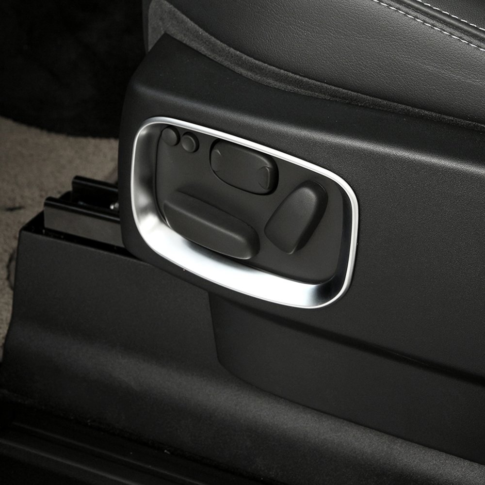 metyoucar ABS Chrom Seite Sitz Anpassung Rahmen Aufkleber Rahmen Cover Trim