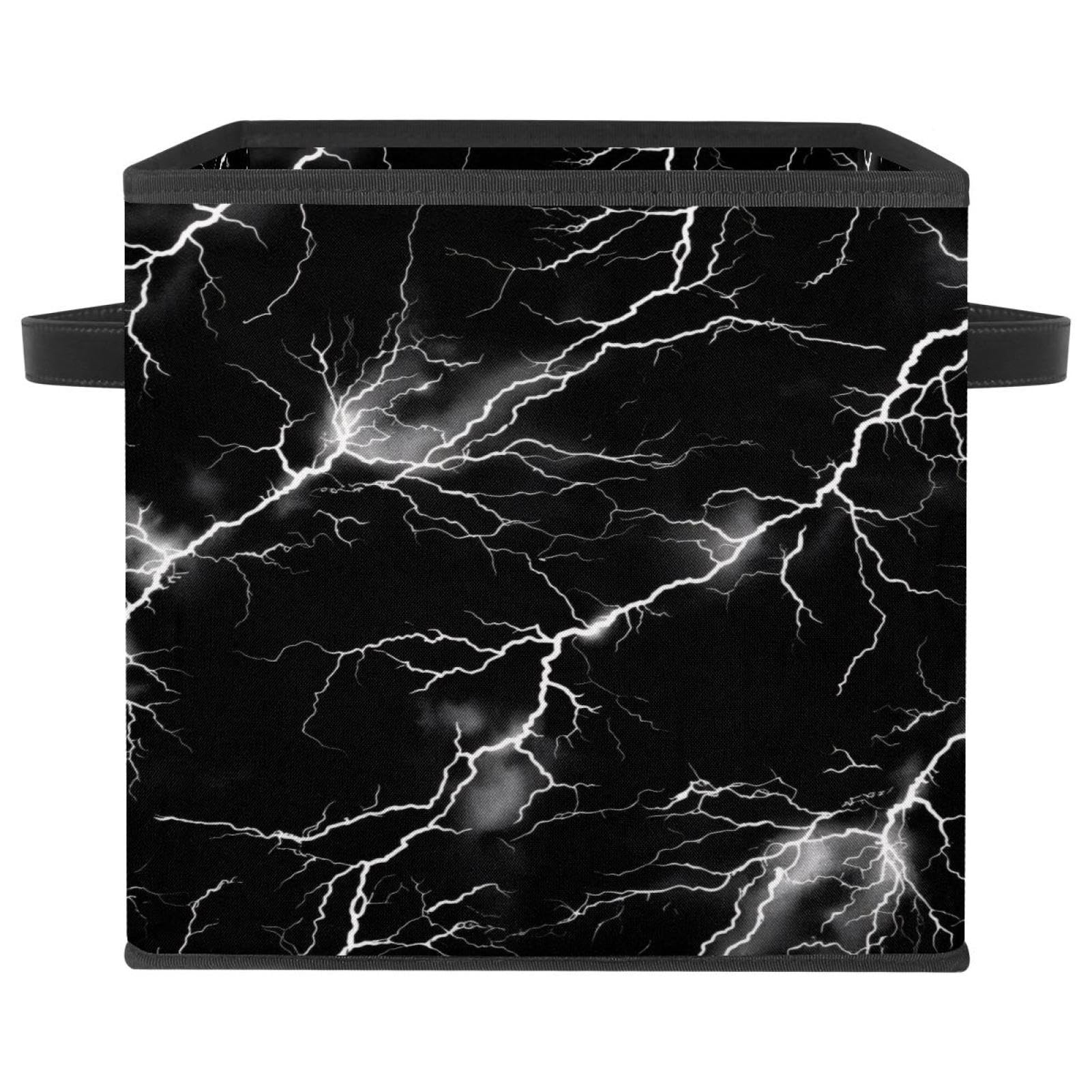 Boîte de rangement Lightning cube pliant 28cm tissu Oxford