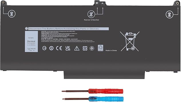 MXV9V 60Wh Latitude 5300 Battery Dell Latitude 5300 5310 7300 E5300 E5310 E7300 7400 Series Latitude 5300 5310 2-in-1 dell inspiron 7300/7306 2-in-1 Black P96G P97G P99G P100G 5VC2M 829MX Batteries.