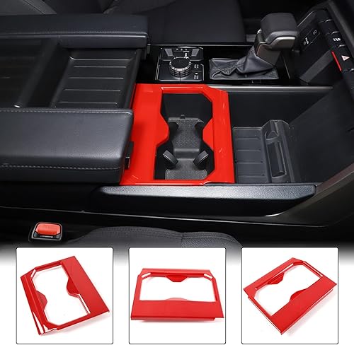 Vista 13 de Aunginsy Soporte para portavasos de asiento trasero central compatible con Toyota Tundra/Sequoia 2022-2024 2025 para consola central de fila trasera