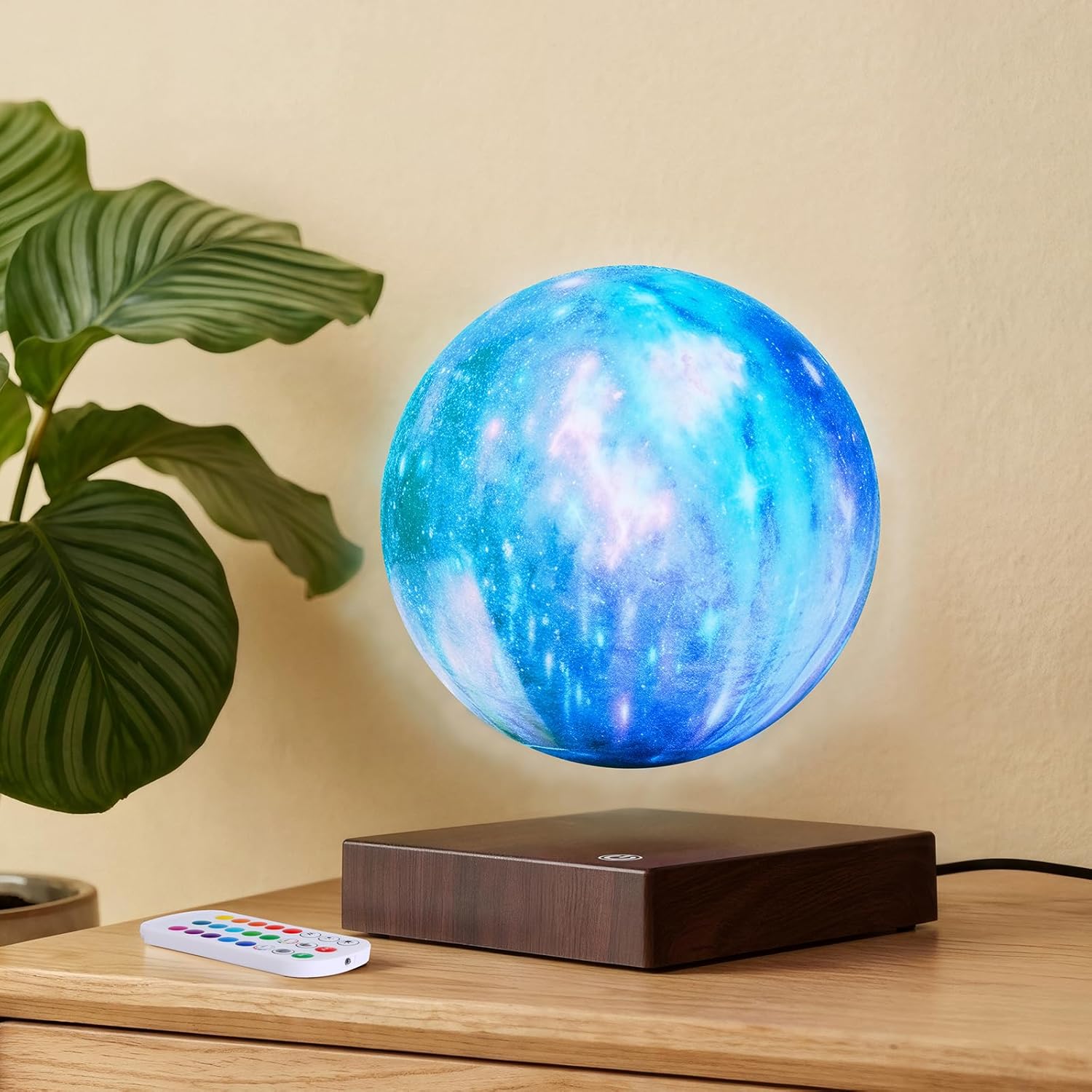 VGAzer Levitating Moon Lamp, 3D Illusion Moon Lamp with Remote Control, LED Galaxy Lamp for Bedroom Living Room Decoration, Unique Gifts for Kids Lover Friends