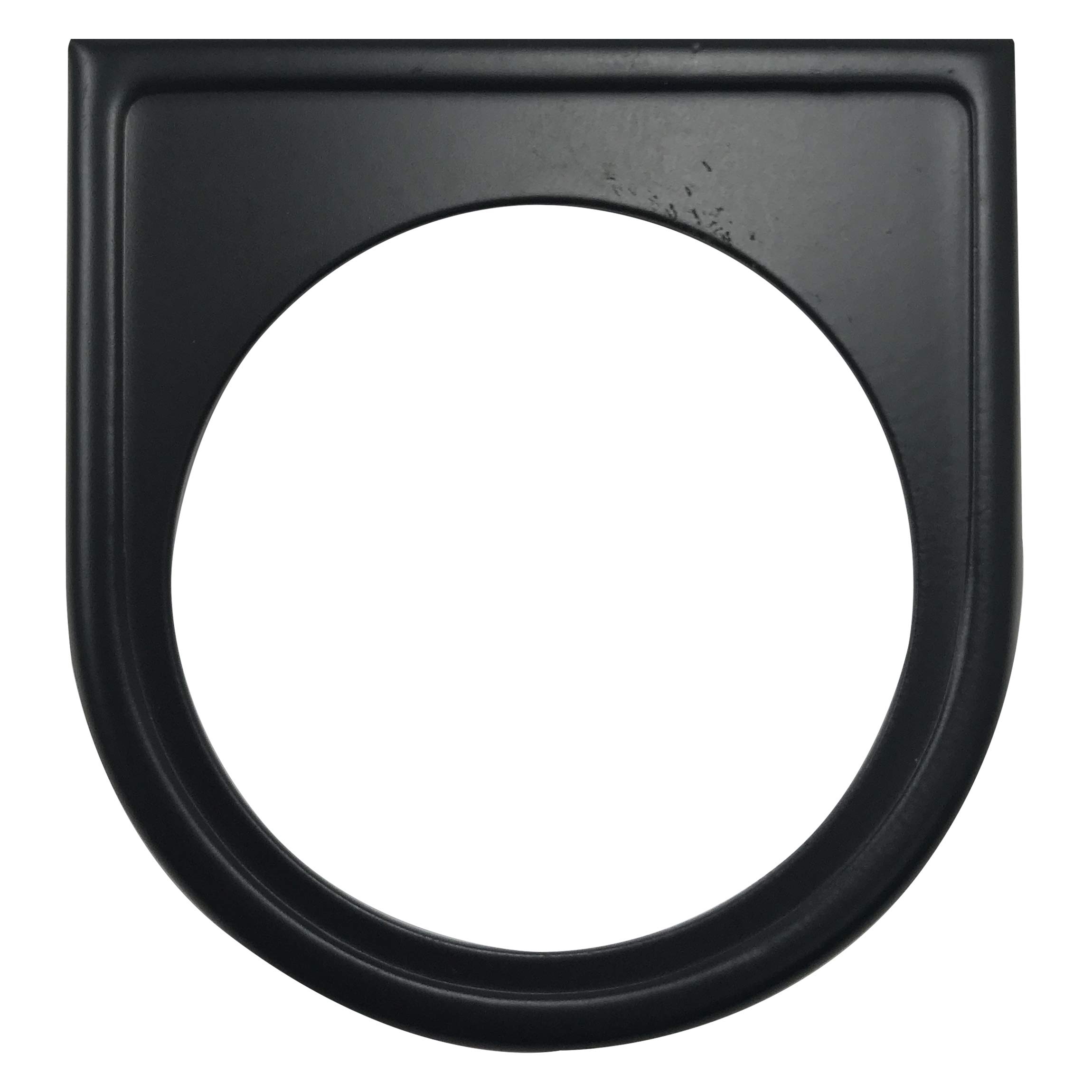 Sherco-Auto Universal One Hole Metal Black Under Dash Single Gauge Mounting Panel 2-1/16 Inch