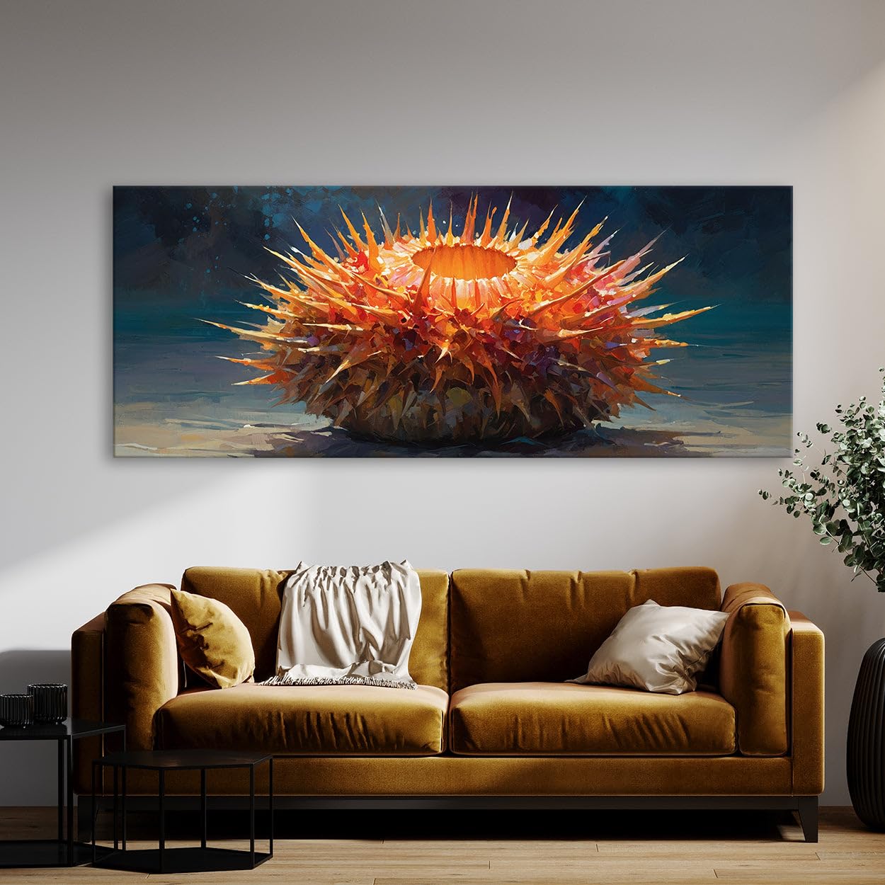 Amazon.com: Sense Canvas Sea Urchin Vivid Spinal Burst 48 Canvas