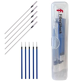 Fibershack - Fiber Optic Cleaning Sticks - 30 Pack - Universal 1.25mm & 2.5mm Individual Fiber Cleaner Swabs for ST/FC/SC & LC Fiber