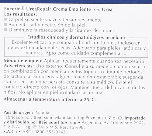 Miniatura 4 de Eucerin Crema reponedora para la piel seca - 5 urea 25fl oz