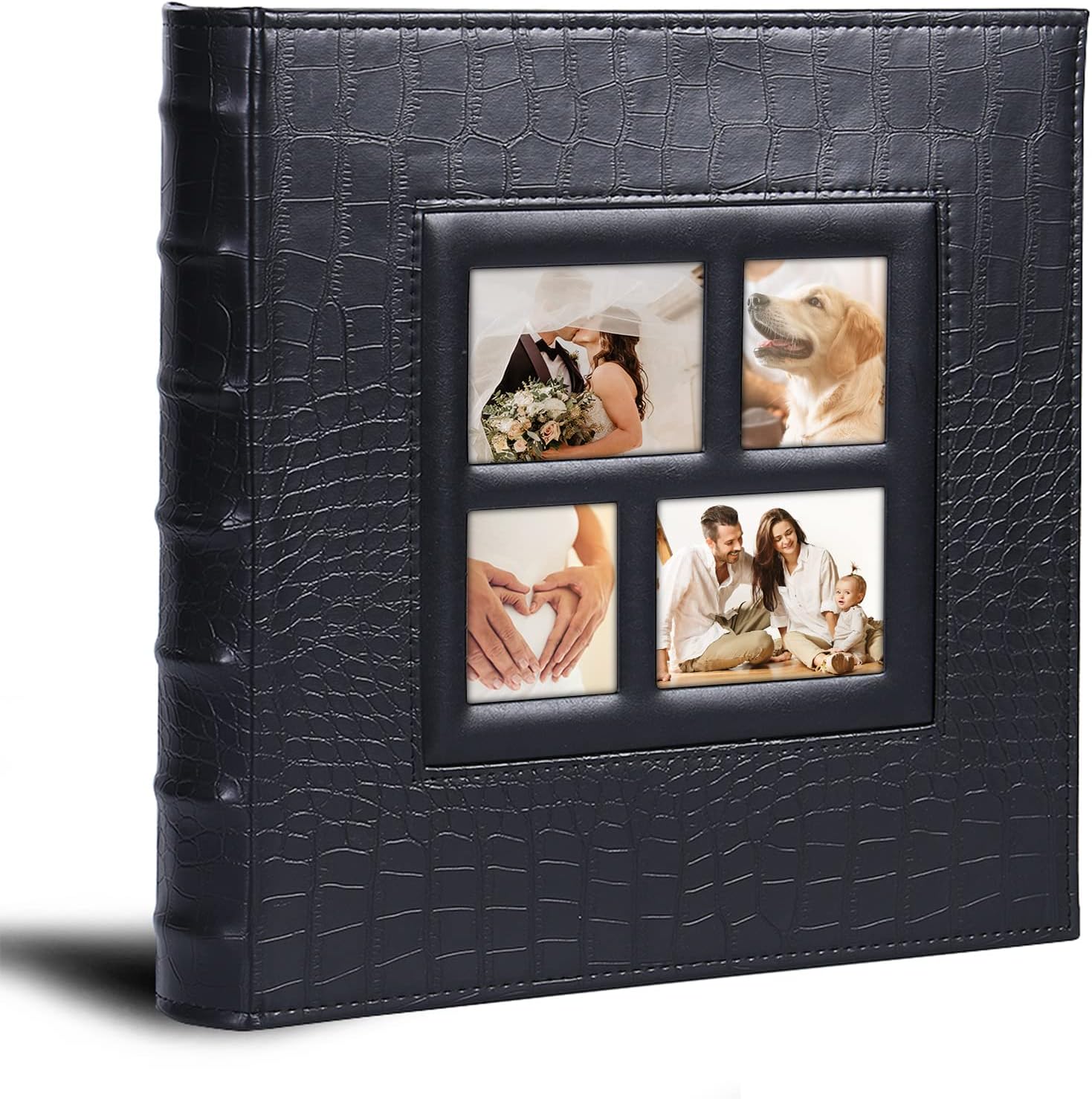 Vienrose Photo Album for 600 4x6 Photos Leather Cover Extra Large Capacity for Wedding Baby Vacation